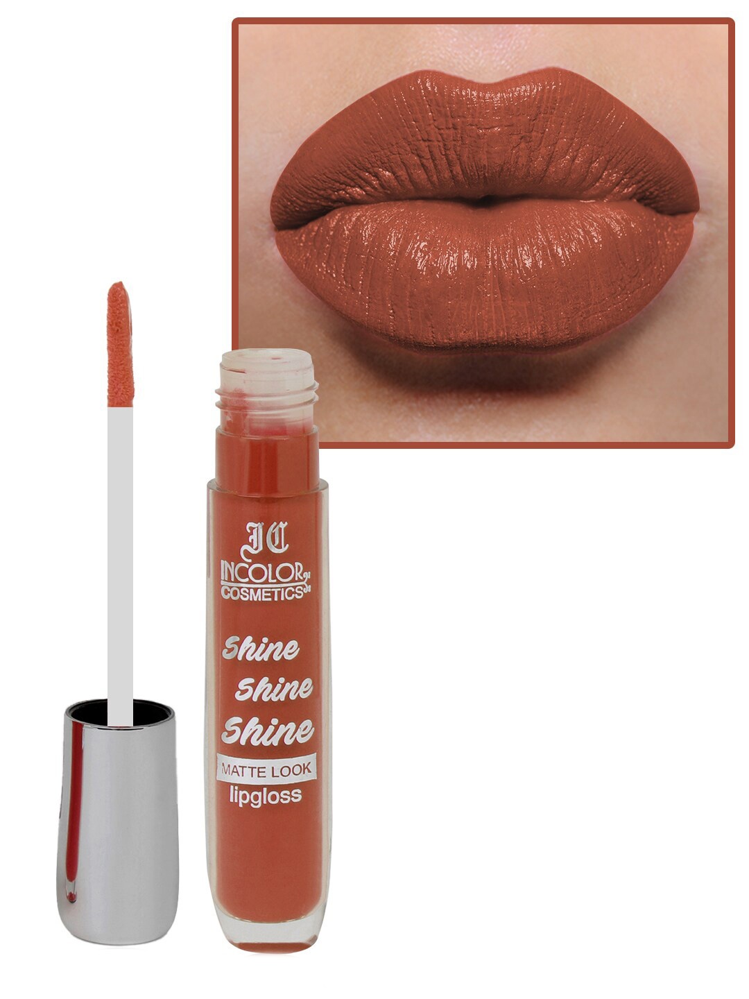 INCOLOR Shine Shine Shine Long-Wearing Lightweight Matte Look Lip Gloss 8ml - Shade 11, Brown
INCOLOR Shine Shine Shine Long-Wearing Lightweight Matte Look Lip Gloss 8ml - Shade 11, Brown