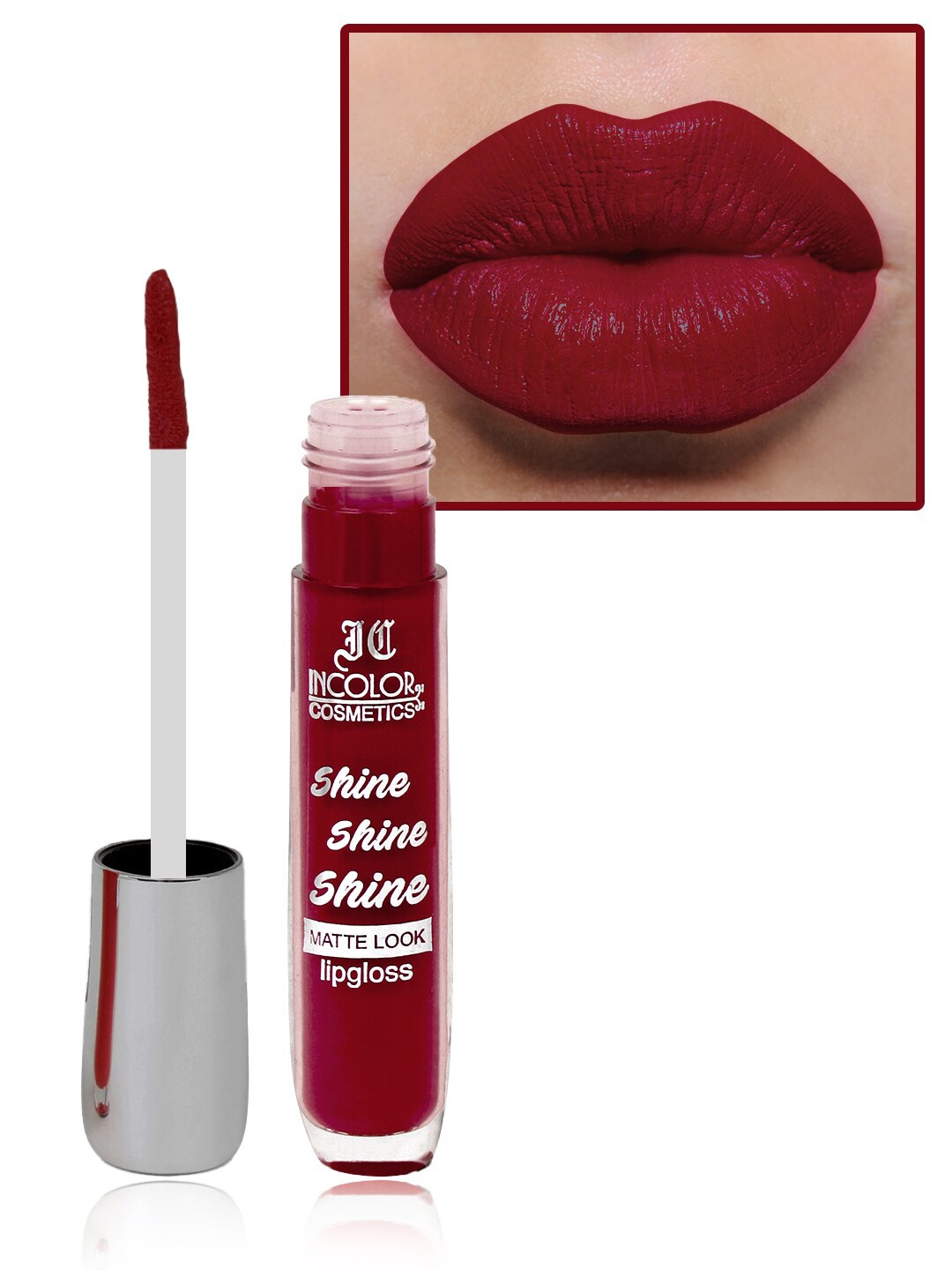 INCOLOR Shine Shine Shine Long-Wearing Lightweight Matte Look Lip Gloss 8ml - Shade 02, Red
INCOLOR Shine Shine Shine Long-Wearing Lightweight Matte Look Lip Gloss 8ml - Shade 02, Red