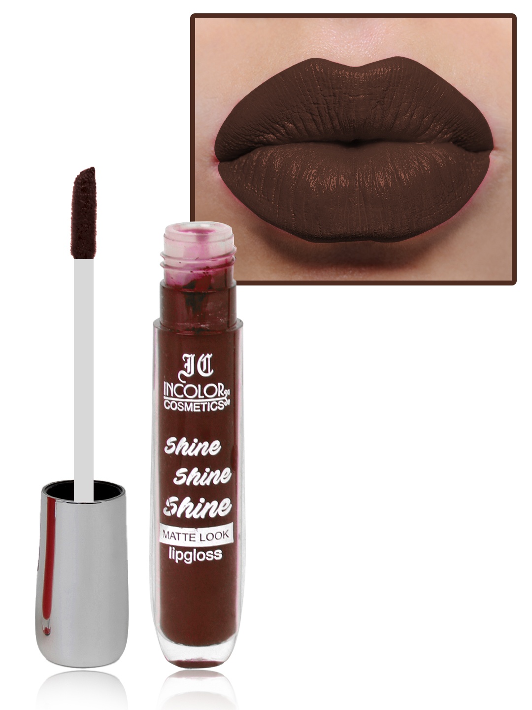 INCOLOR Shine Shine Shine Long-Wearing Lightweight Matte Look Lip Gloss 8ml - Shade 06, Brown
INCOLOR Shine Shine Shine Long-Wearing Lightweight Matte Look Lip Gloss 8ml - Shade 06, Brown
