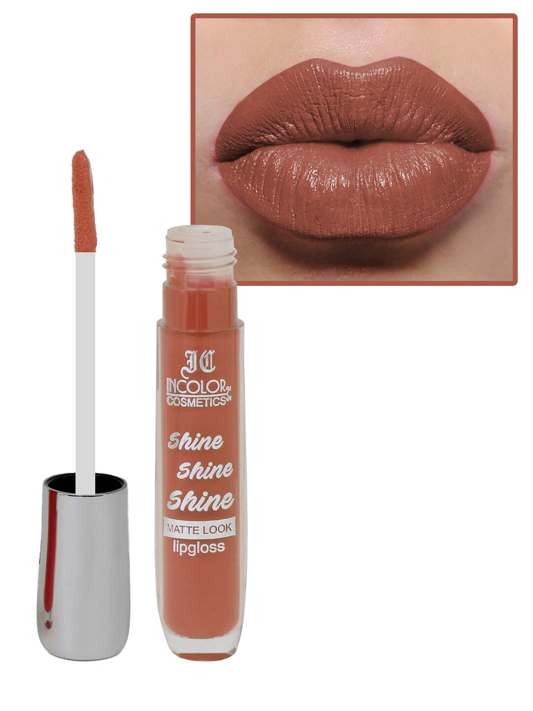 INCOLOR Shine Shine Shine Long-Wearing Lightweight Matte Look Lip Gloss 8ml - Shade 07, Coffee brown
INCOLOR Shine Shine Shine Long-Wearing Lightweight Matte Look Lip Gloss 8ml - Shade 07, Coffee brown