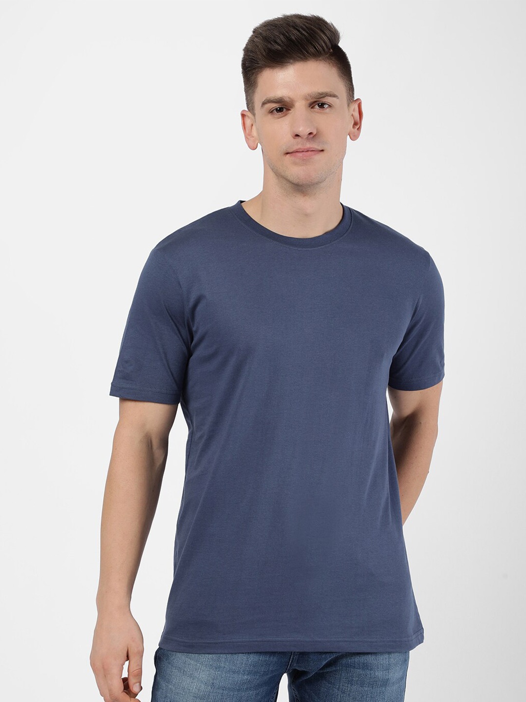 R&B Men Blue T-shirt