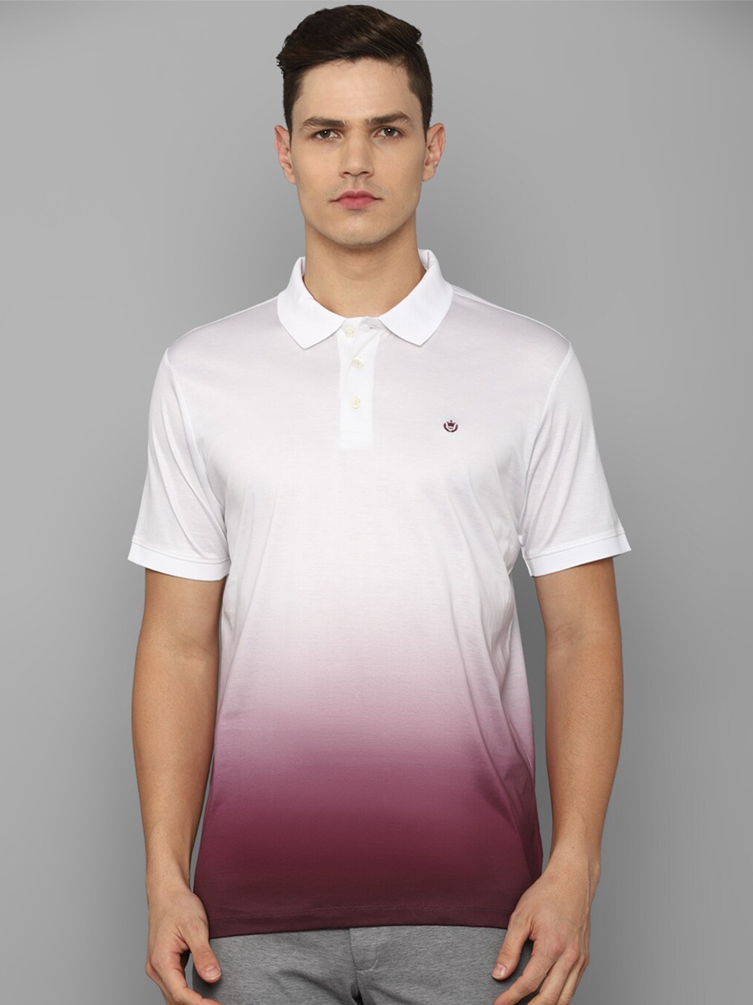 Luxure by Louis Philippe Men White & Burgundy Cotton Colourblocked Polo Collar T-shirt
Luxure by Louis Philippe Men White & Burgundy Cotton Colourblocked Polo Collar T-shirt