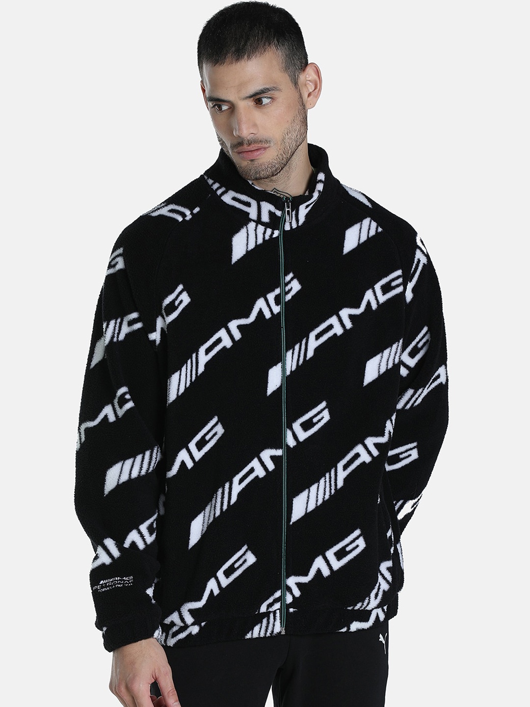 PUMA Motorsport Men Black Mercedes-AMG Petronas Geometric Longline Outdoor Sporty Jacket
PUMA Motorsport Men Black Mercedes-AMG Petronas Geometric Longline Outdoor Sporty Jacket