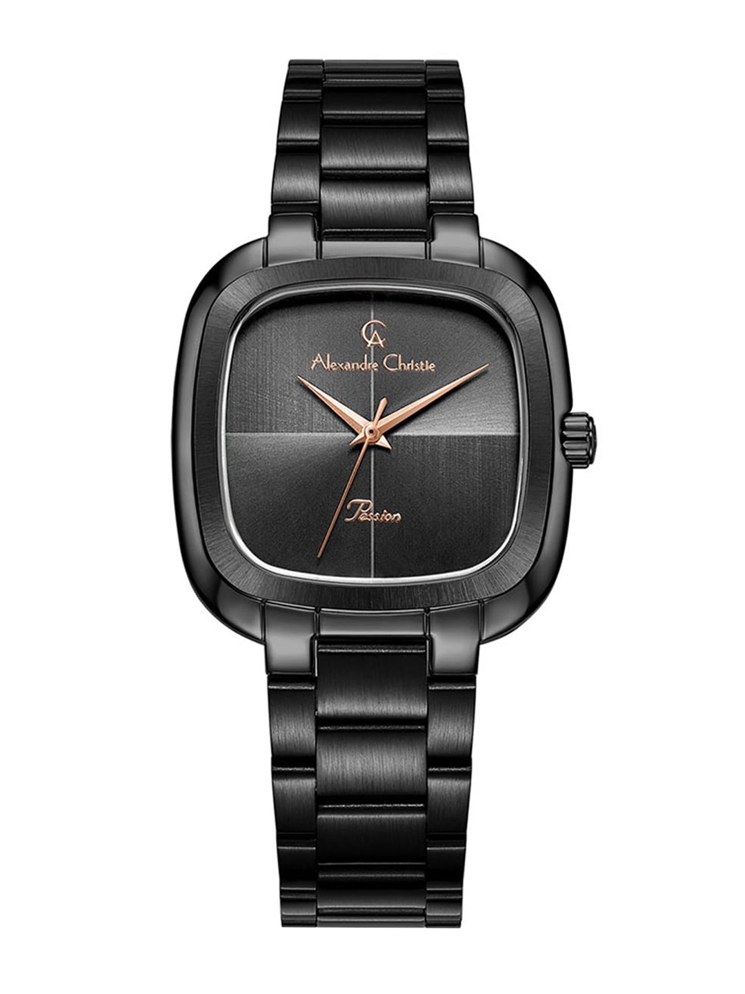 Alexandre Christie Women Rose Gold-Toned Dial & Black Stainless Steel Bracelet Style Straps Analogue Watch
Alexandre Christie Women Rose Gold-Toned Dial & Black Stainless Steel Bracelet Style Straps Analogue Watch