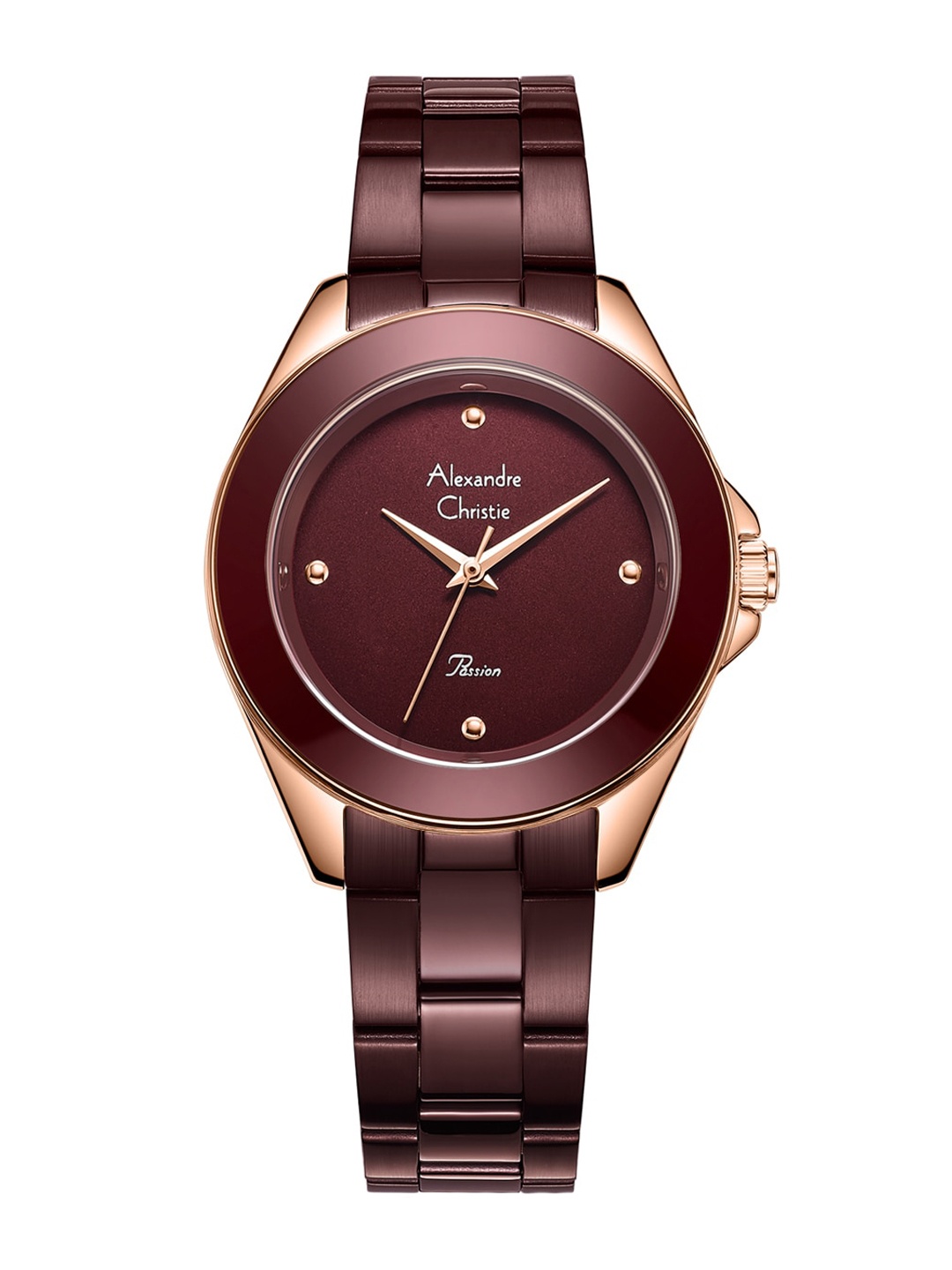 Alexandre Christie Women Stainless Steel Bracelet Style Strap Analogue Watch 2976BHBROBO, Brown
Alexandre Christie Women Stainless Steel Bracelet Style Strap Analogue Watch 2976BHBROBO, Brown