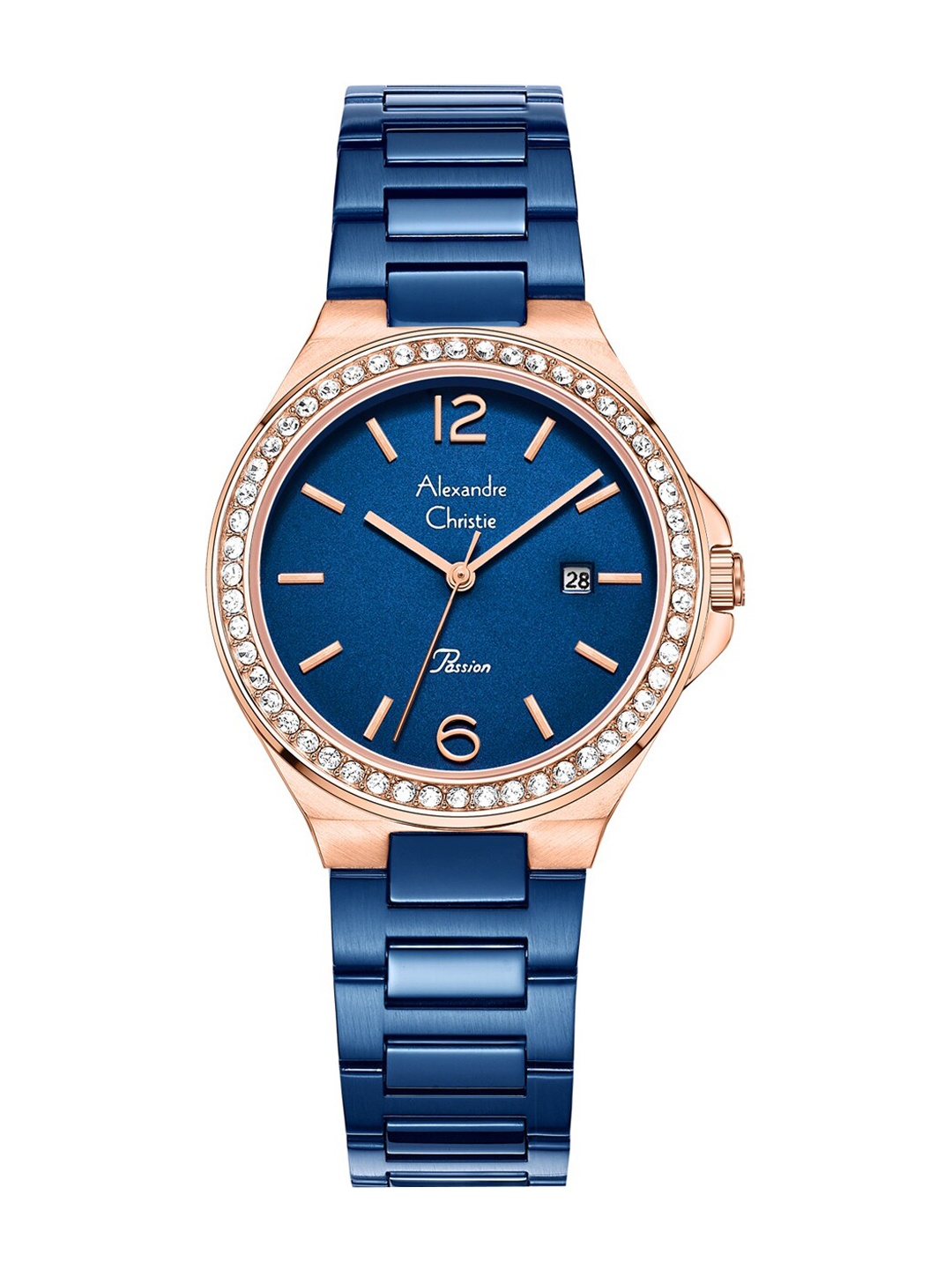 Alexandre Christie Women Stainless Steel Bracelet Style Strap Analogue Watch 2981LDBURBU, Blue
Alexandre Christie Women Stainless Steel Bracelet Style Strap Analogue Watch 2981LDBURBU, Blue