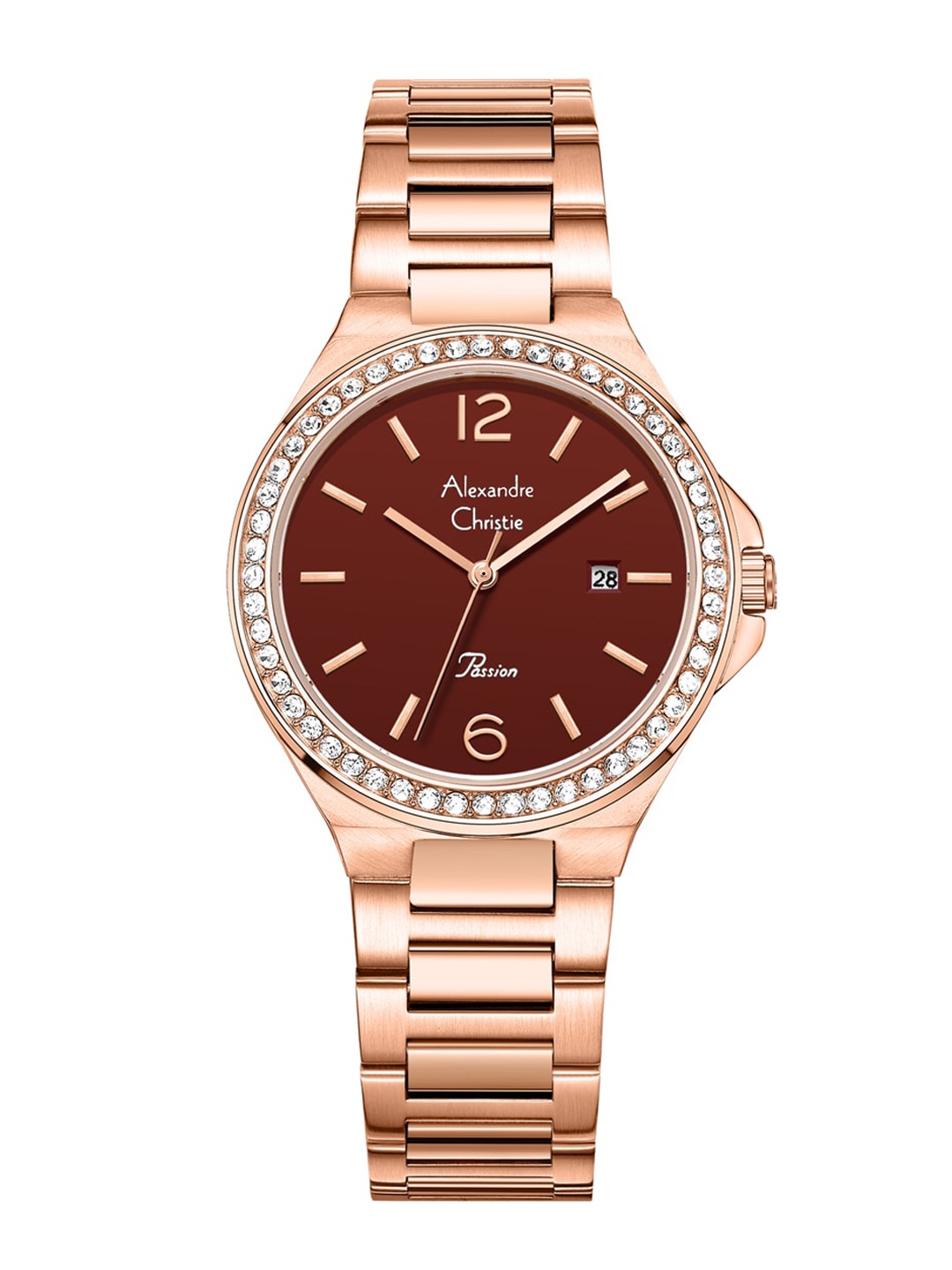Alexandre Christie Women Stainless Steel Bracelet Style Strap Analogue Watch 2981LDBRGRE, Rose gold
Alexandre Christie Women Stainless Steel Bracelet Style Strap Analogue Watch 2981LDBRGRE, Rose gold