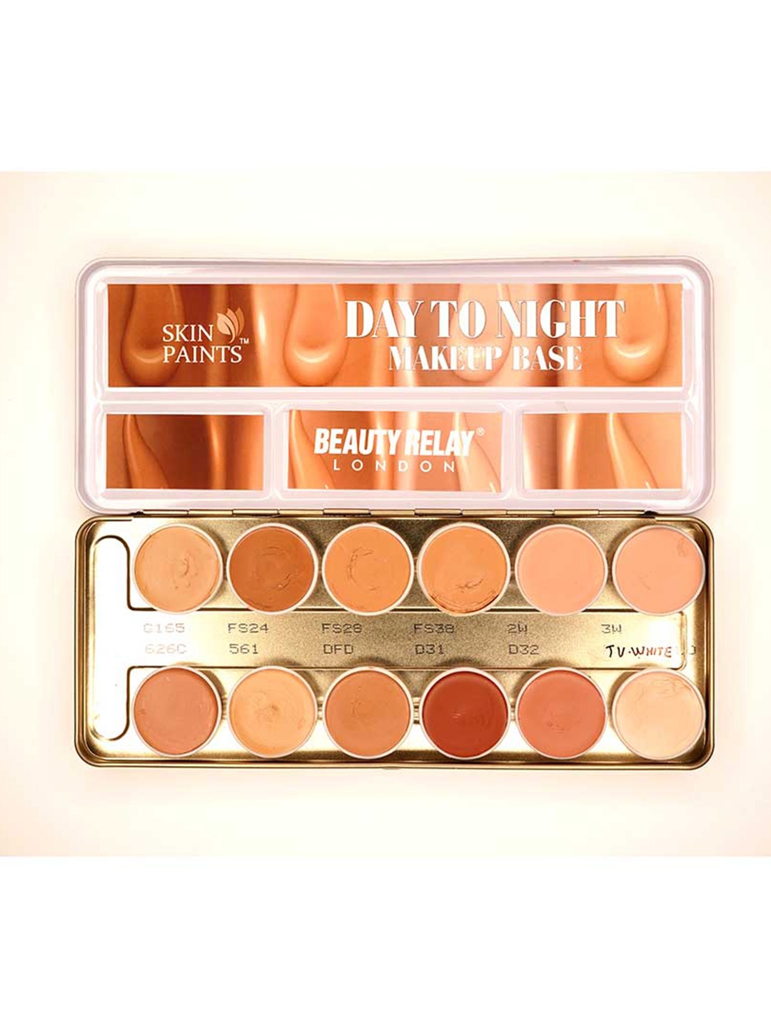 BeautyRelay London Skin Paints Day To Night Makeup Base Palette,Elegant look, Creamy texture, with 12 shades, Multi
BeautyRelay London Skin Paints Day To Night Makeup Base Palette,Elegant look, Creamy texture, with 12 shades, Multi