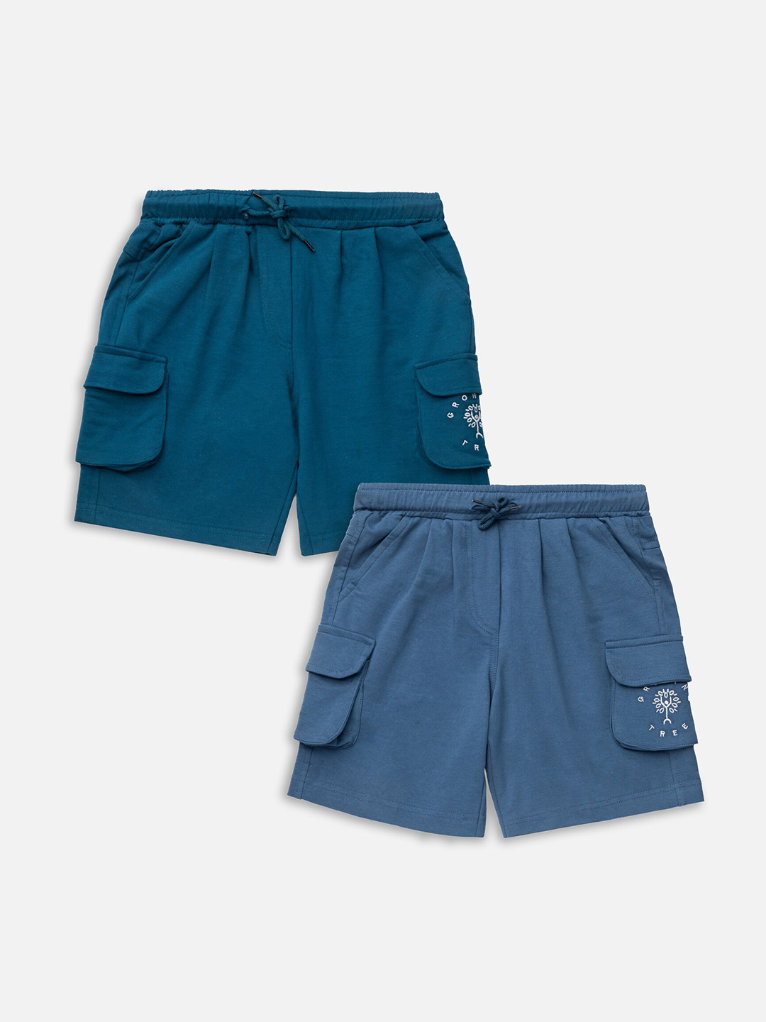Growing Tree Kids Pack Of 2 Outdoor Antimicrobial Technology Organic Cotton Shorts, Blue
Growing Tree Kids Pack Of 2 Outdoor Antimicrobial Technology Organic Cotton Shorts, Blue