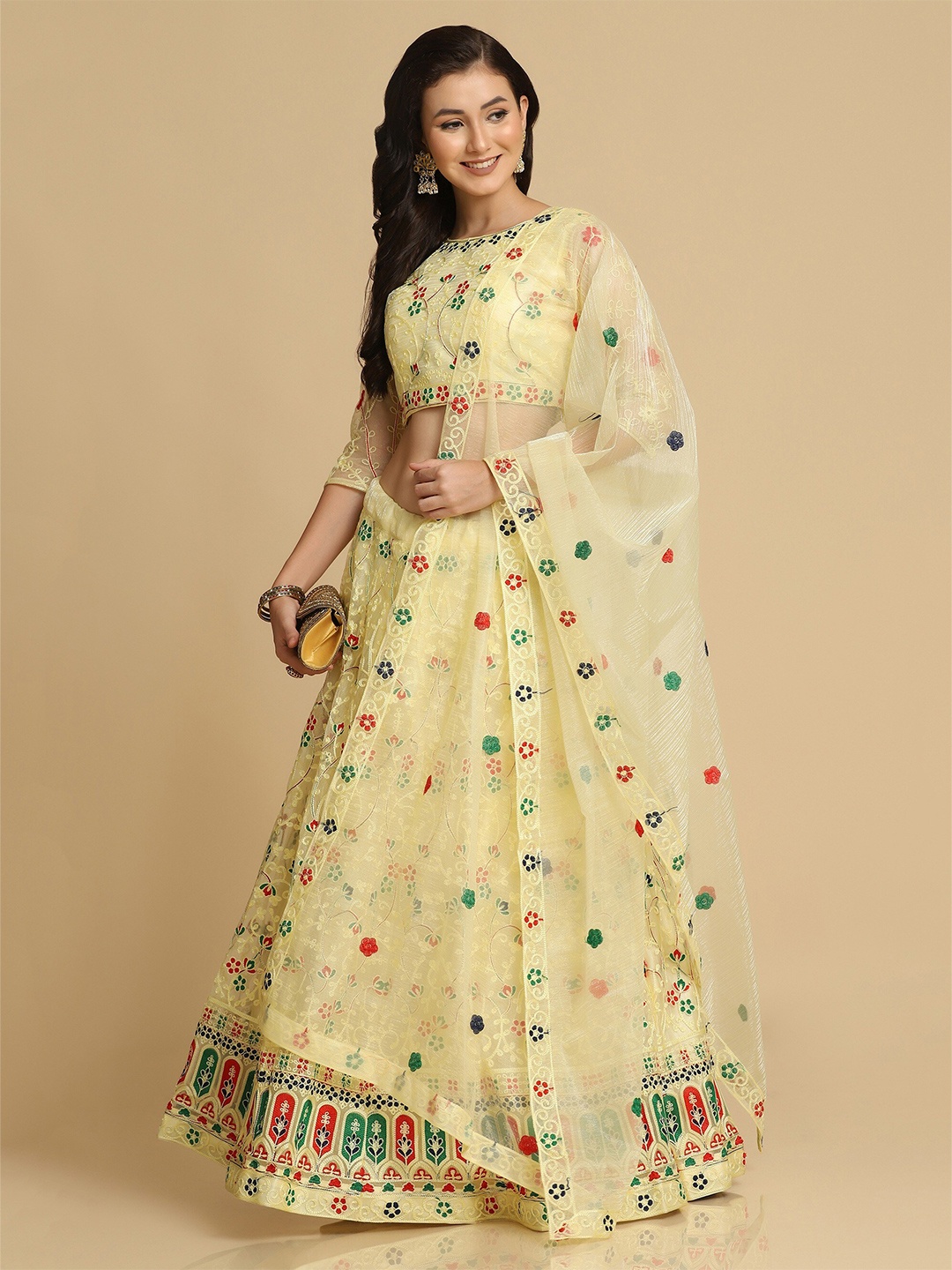 Warthy Ent Women Yellow Embroidered Semi-Stitched Lehenga & Unstitched Blouse With Dupatta
Warthy Ent Women Yellow Embroidered Semi-Stitched Lehenga & Unstitched Blouse With Dupatta
