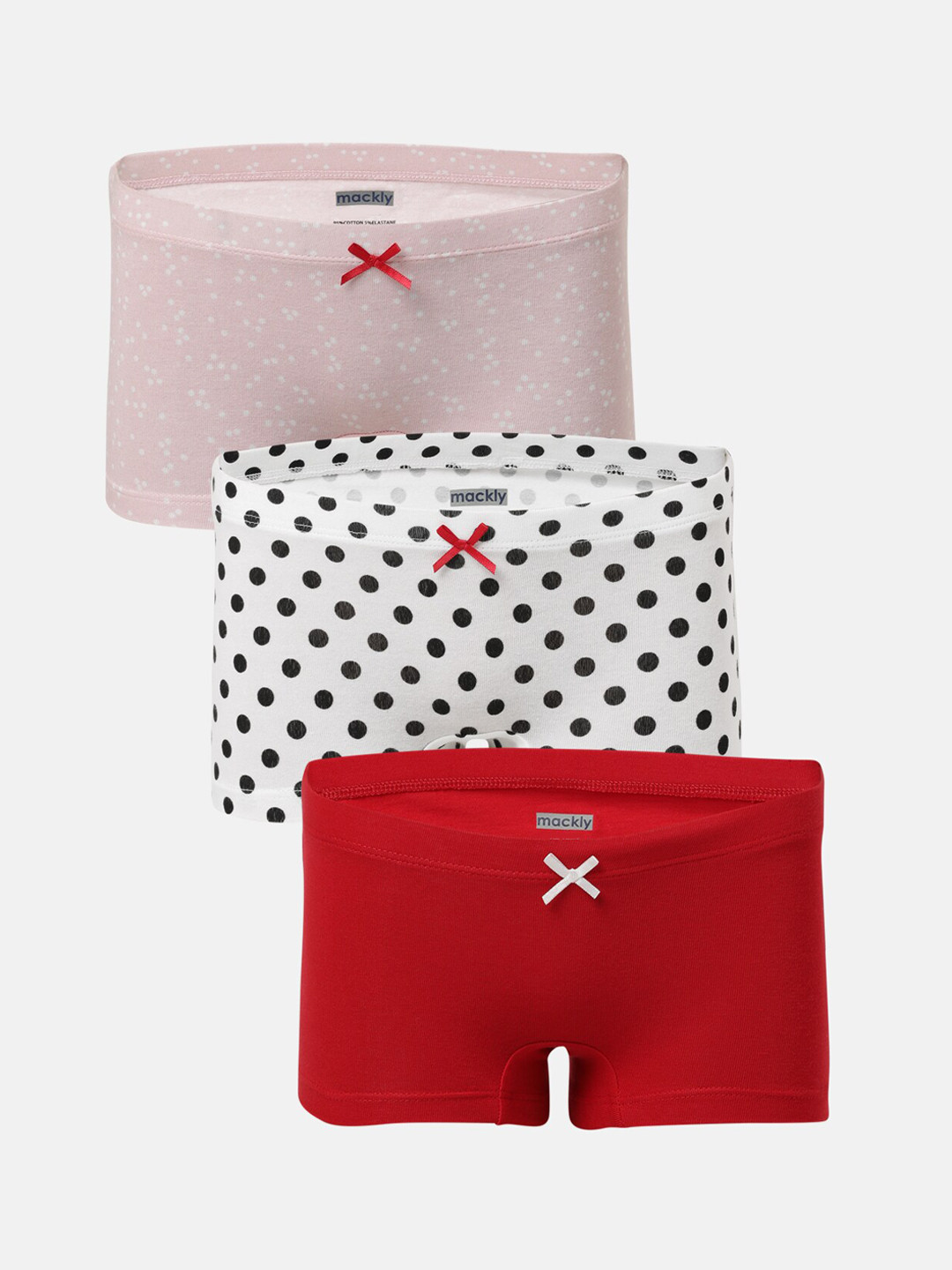 mackly Girls Pack Of 3 Printed Boxer-Style Briefs, Peach 
mackly Girls Pack Of 3 Printed Boxer-Style Briefs, Peach