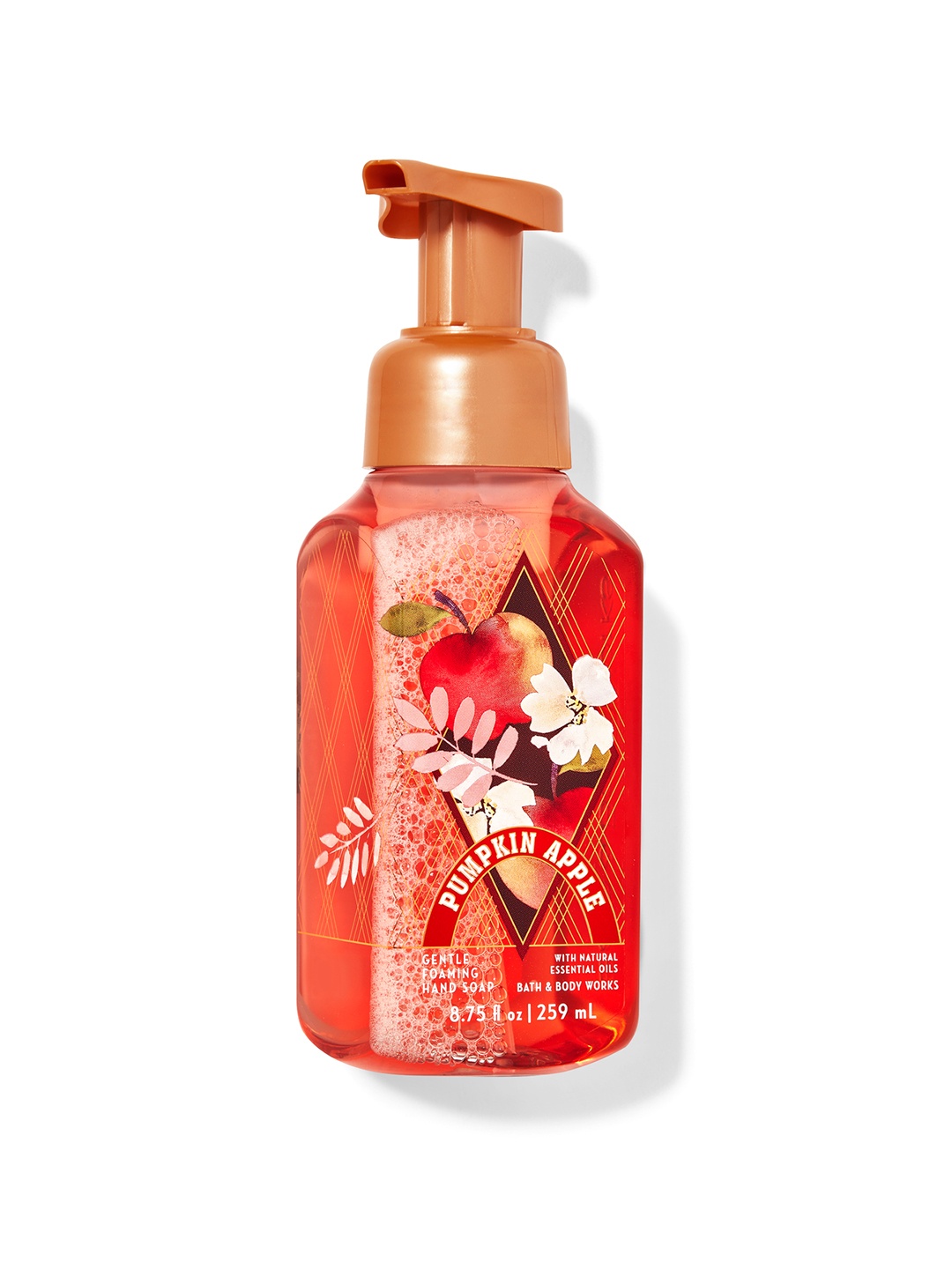 Bath & Body Works Pumpkin Apple Gentle Foaming Hand Soap with Essential Oil - 259ml, Red
Bath & Body Works Pumpkin Apple Gentle Foaming Hand Soap with Essential Oil - 259ml, Red