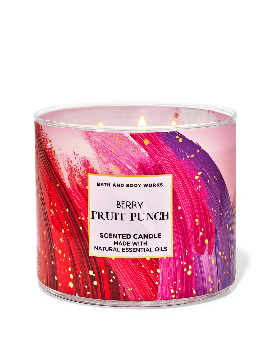 Bath & Body Works Berry Fruit Punch 3-Wick Scented Candle with Essential Oils - 411g, Pink
Bath & Body Works Berry Fruit Punch 3-Wick Scented Candle with Essential Oils - 411g, Pink