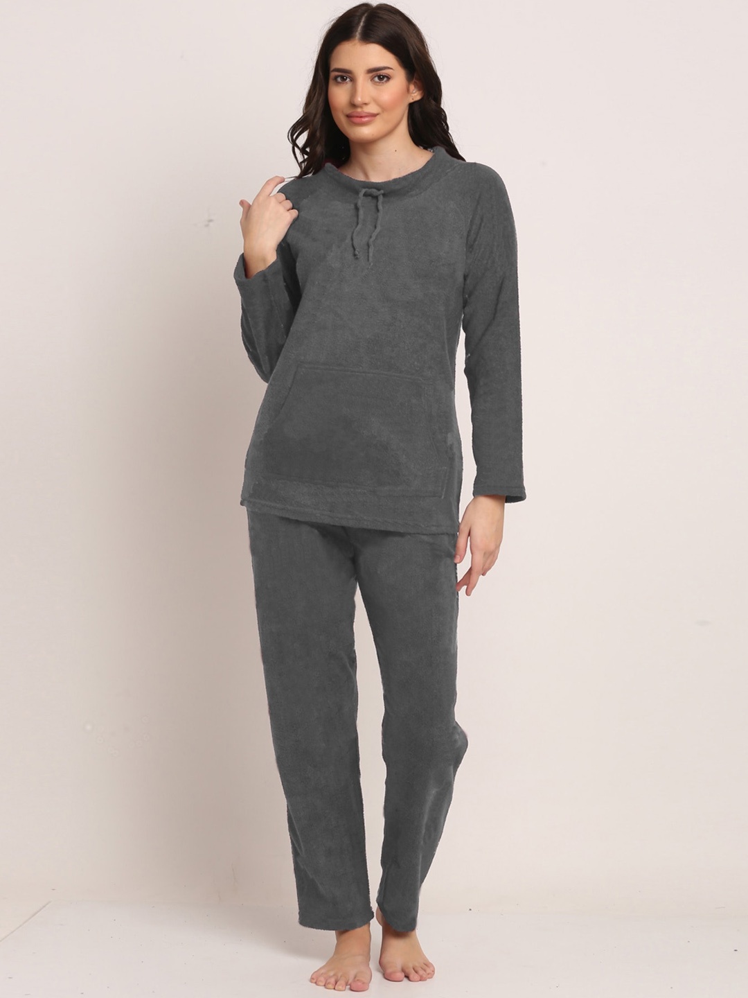 Kanvin Women Charcoal Night suit