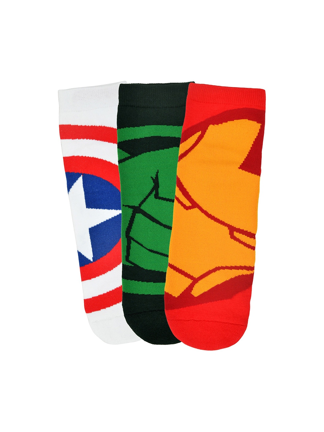 Balenzia x Marvel Men Pack Of 3 Captain America & Hulk Patterned Above Ankle-Length Socks, White
Balenzia x Marvel Men Pack Of 3 Captain America & Hulk Patterned Above Ankle-Length Socks, White
