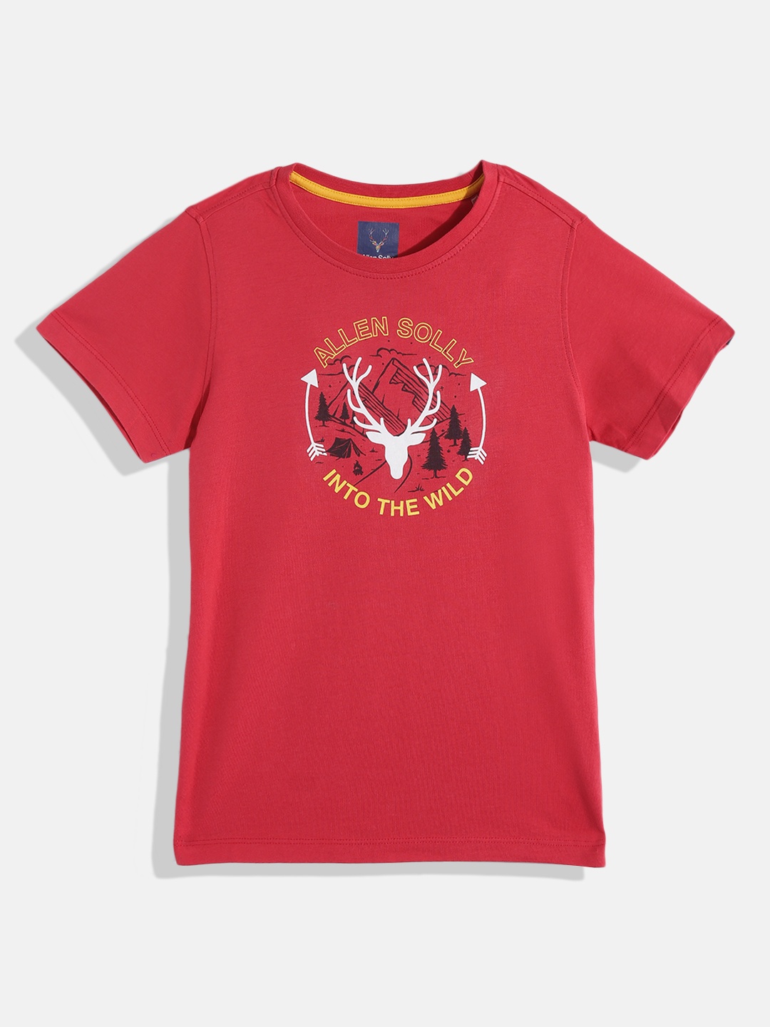 Allen Solly Junior Boys Red & White Brand Logo Print Pure Cotton T-shirt
Allen Solly Junior Boys Red & White Brand Logo Print Pure Cotton T-shirt