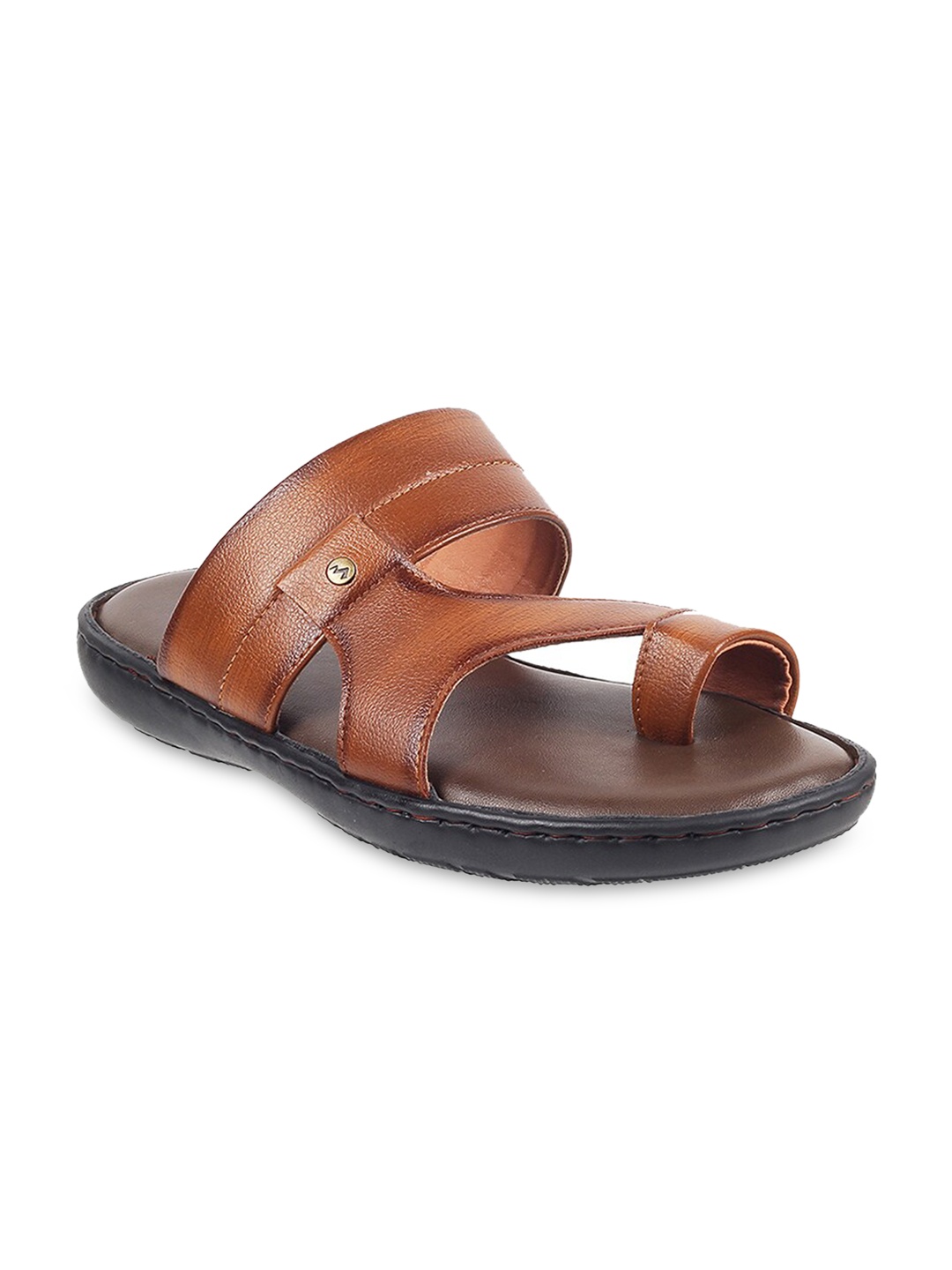 Metro Women Brown One Toe Flats