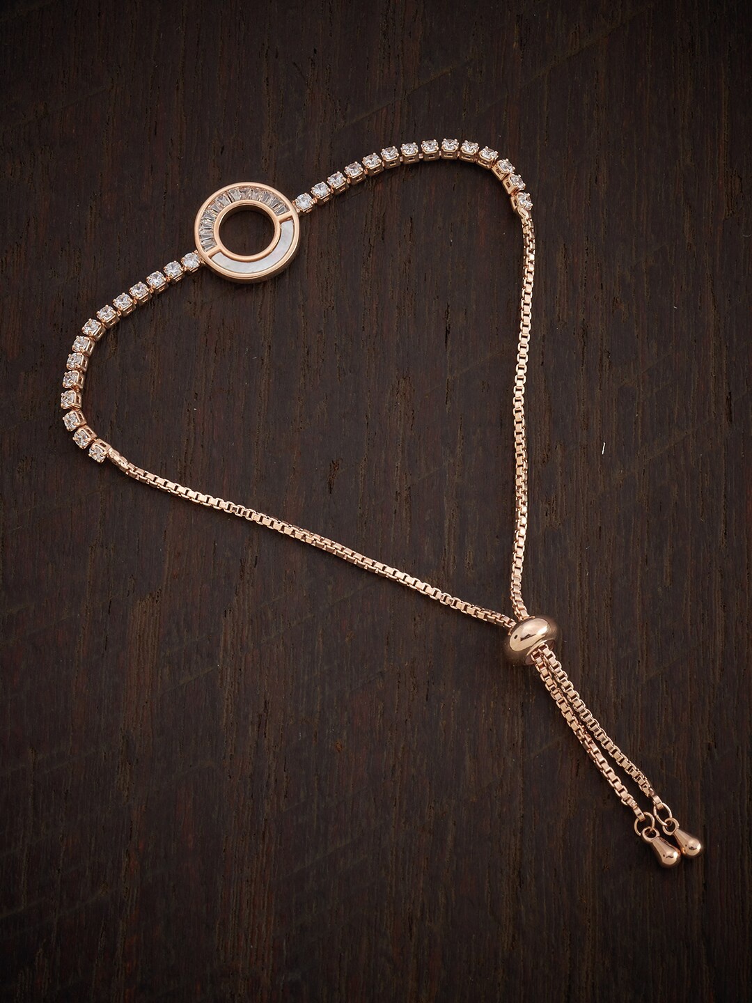 Kushal's Fashion Jewellery Women Cubic Zirconia Rose Gold-Plated Wraparound Bracelet
Kushal's Fashion Jewellery Women Cubic Zirconia Rose Gold-Plated Wraparound Bracelet