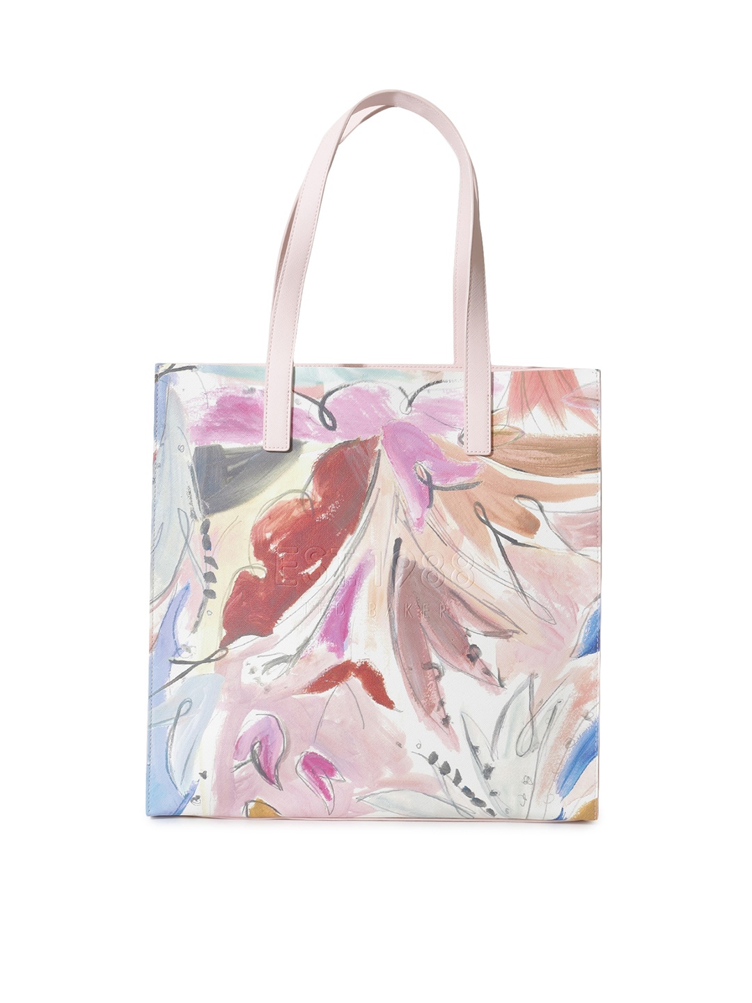 Ted Baker Women Printed Leather Shopper Tote Bag, Pink