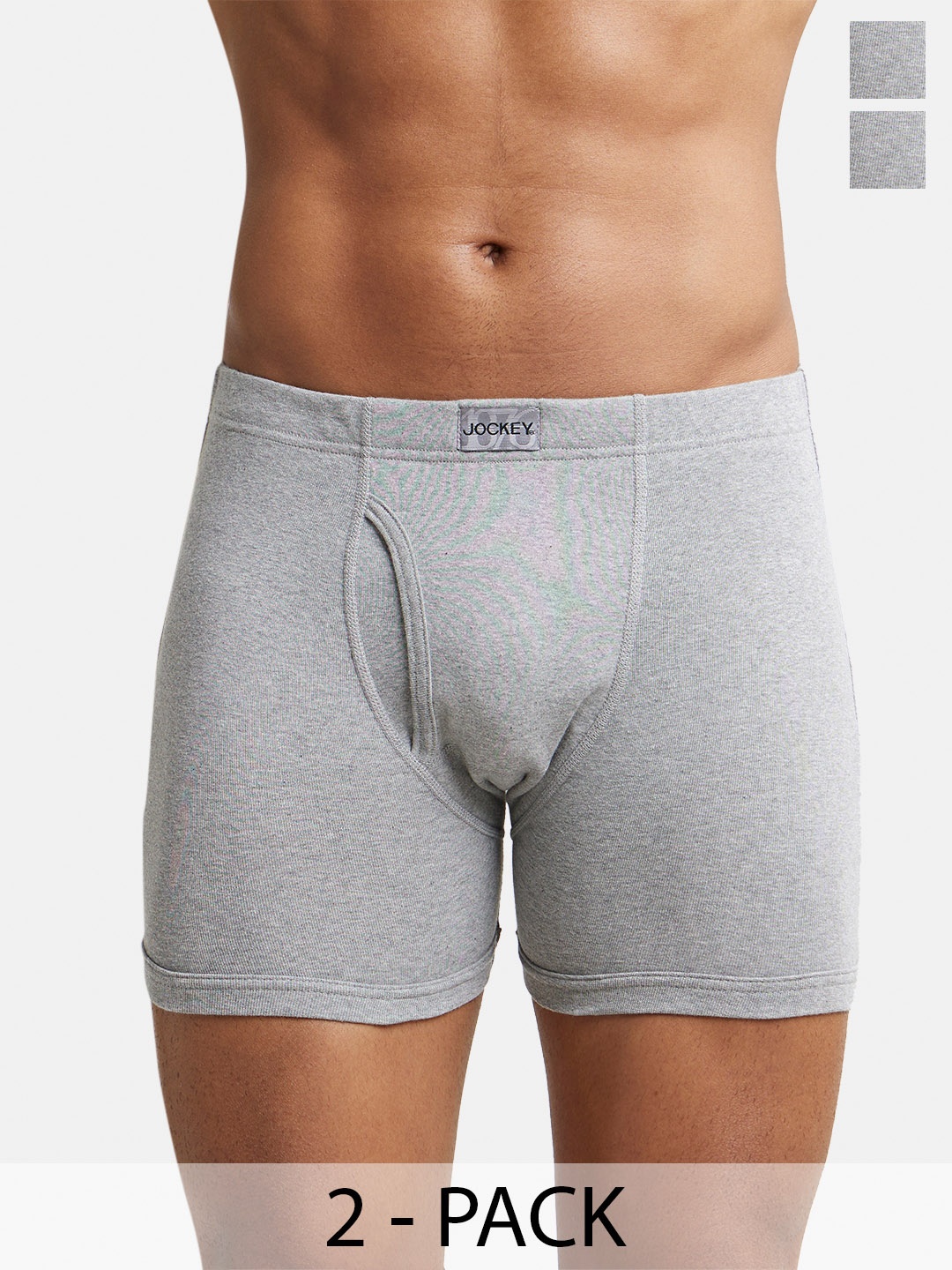 Pack Of 2 Super Combed Cotton Rib Boxer Brief with Ultrasoft and Durable Waistband-8008, Grey
Pack Of 2 Super Combed Cotton Rib Boxer Brief with Ultrasoft and Durable Waistband-8008, Grey