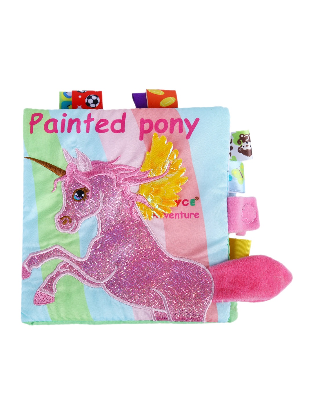 Baby Moo Infants Painted Pony Educational Learning 3D Cloth Book With Rustle Paper, Blue
Baby Moo Infants Painted Pony Educational Learning 3D Cloth Book With Rustle Paper, Blue