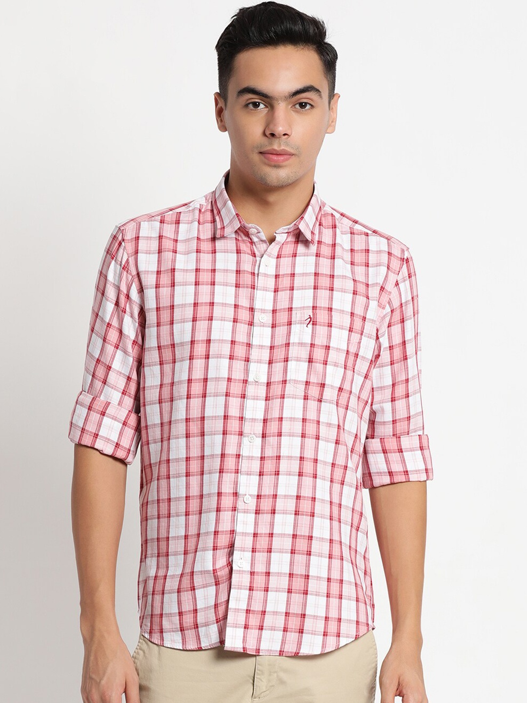 Indian Terrain Men Pink Chiseled Slim Fit Tartan Checks Checked Casual Cotton Shirt
Indian Terrain Men Pink Chiseled Slim Fit Tartan Checks Checked Casual Cotton Shirt