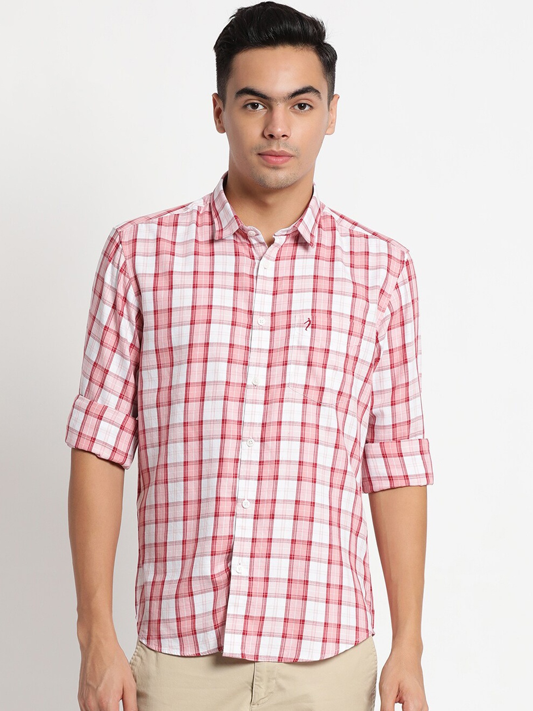 Indian Terrain Plus Size Men Pink Chiseled Slim Fit Tartan Checked Casual Cotton Shirt
Indian Terrain Plus Size Men Pink Chiseled Slim Fit Tartan Checked Casual Cotton Shirt