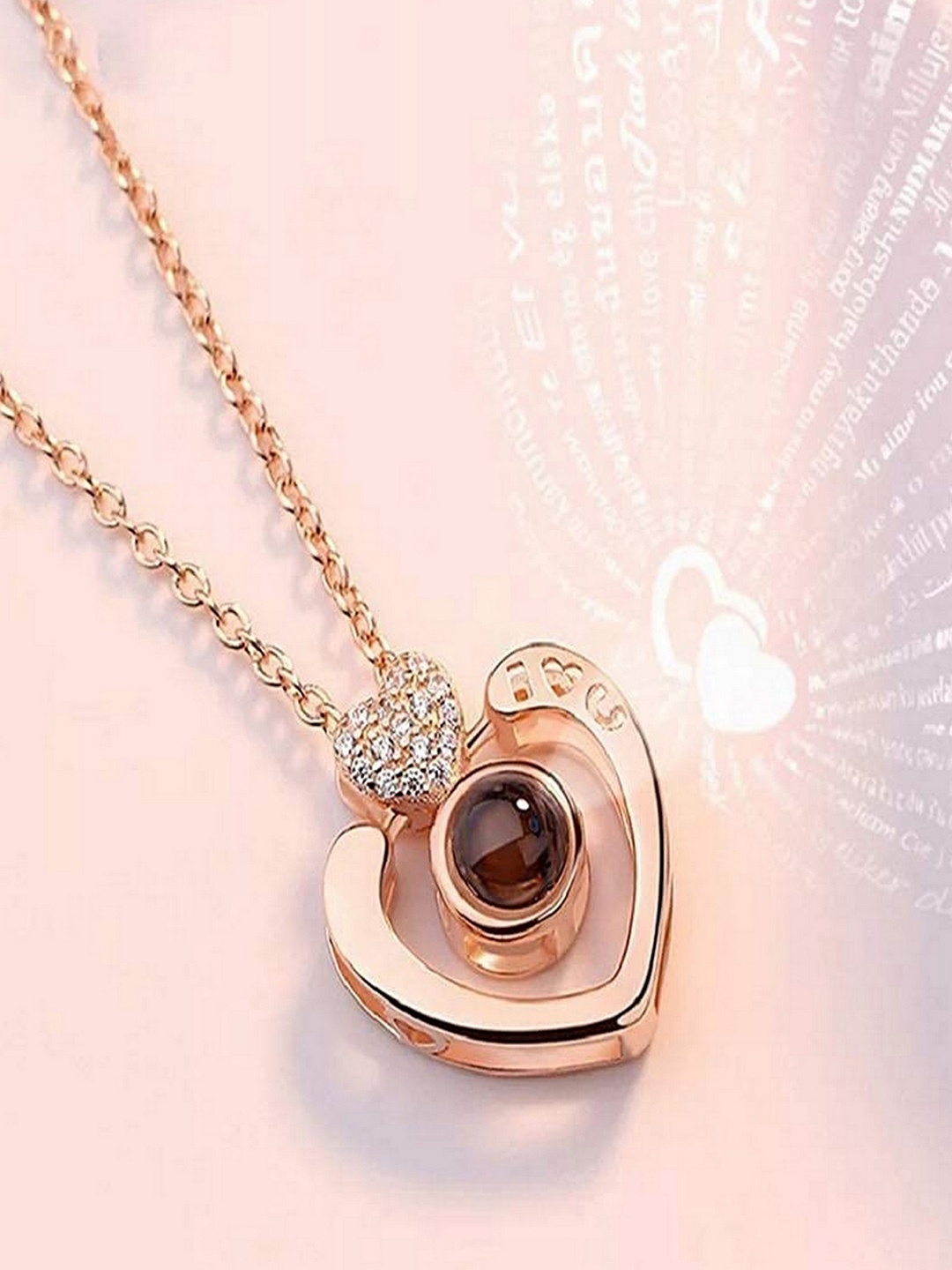 UNIVERSITY TRENDZ Stainless Steel Black & White Rose Gold-Plated Stone Studded Pendant
UNIVERSITY TRENDZ Stainless Steel Black & White Rose Gold-Plated Stone Studded Pendant
