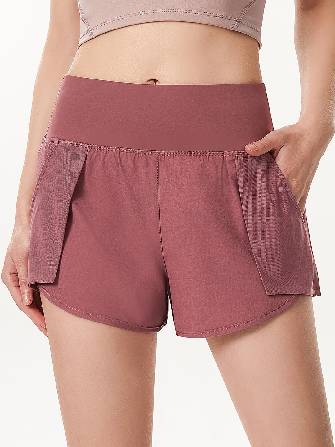 JC Collection Women Training or Gym Shorts, Purple