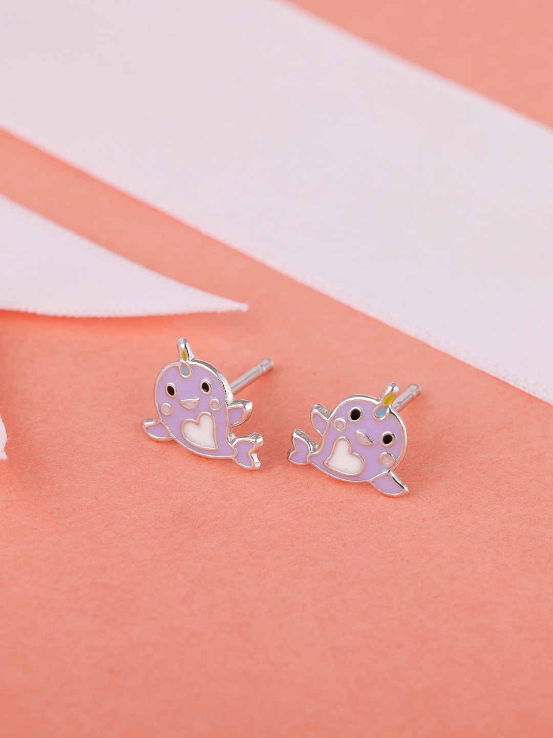 GIVA Kids Sterling Silver Lavender Adorable Dolphin Rhodium-Plated Studs Earrings, Purple
GIVA Kids Sterling Silver Lavender Adorable Dolphin Rhodium-Plated Studs Earrings, Purple