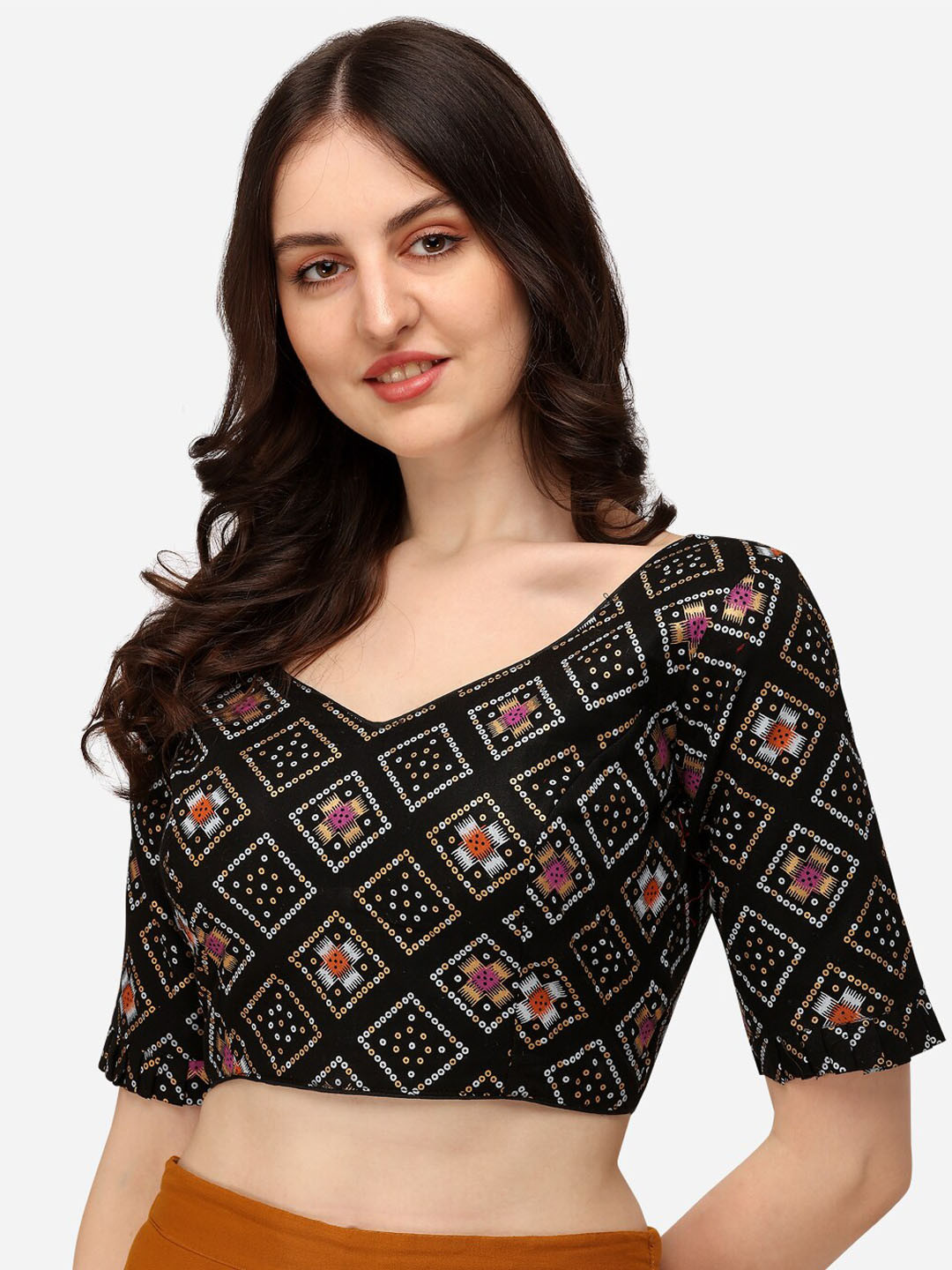 Fab Viva Black Woven Design Saree Blouse
Fab Viva Black Woven Design Saree Blouse