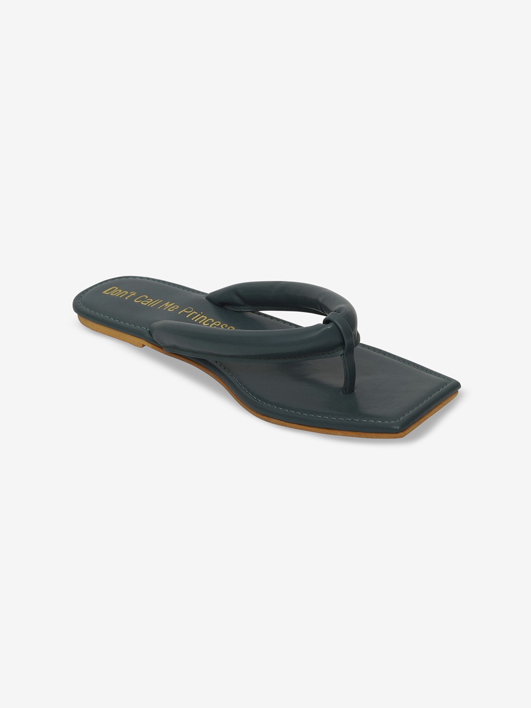 Don't Call Me Princess Women Grey T-Strap Flats