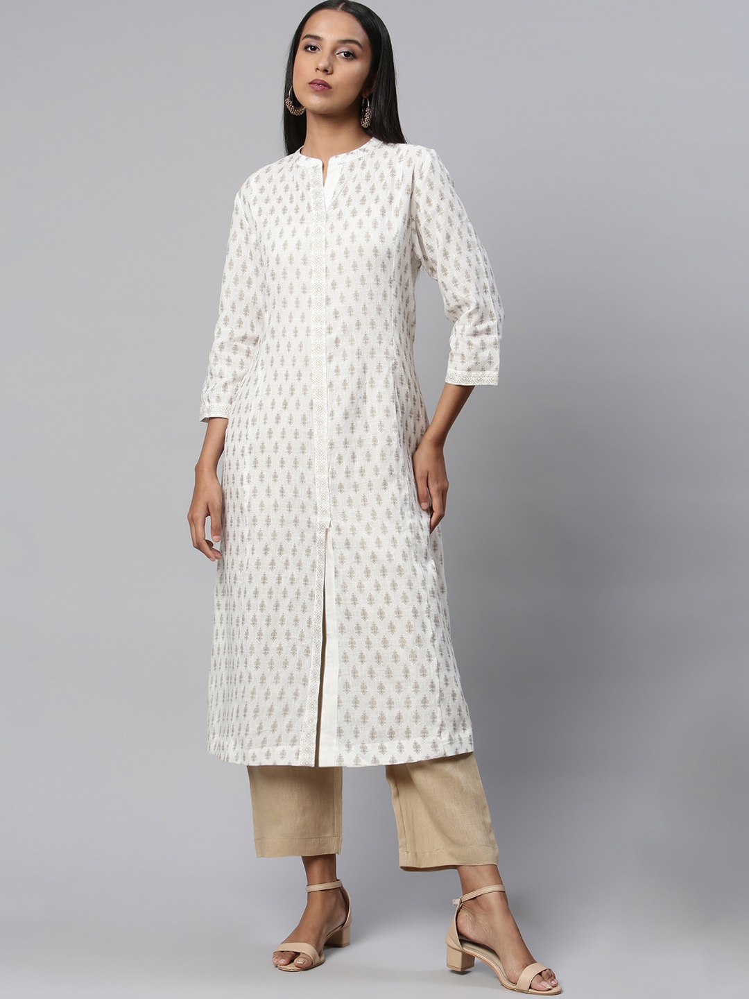 Linen Club Woman Women Off White & Beige Ethnic Motifs Printed Pure Linen Sustainable Kurta
Linen Club Woman Women Off White & Beige Ethnic Motifs Printed Pure Linen Sustainable Kurta