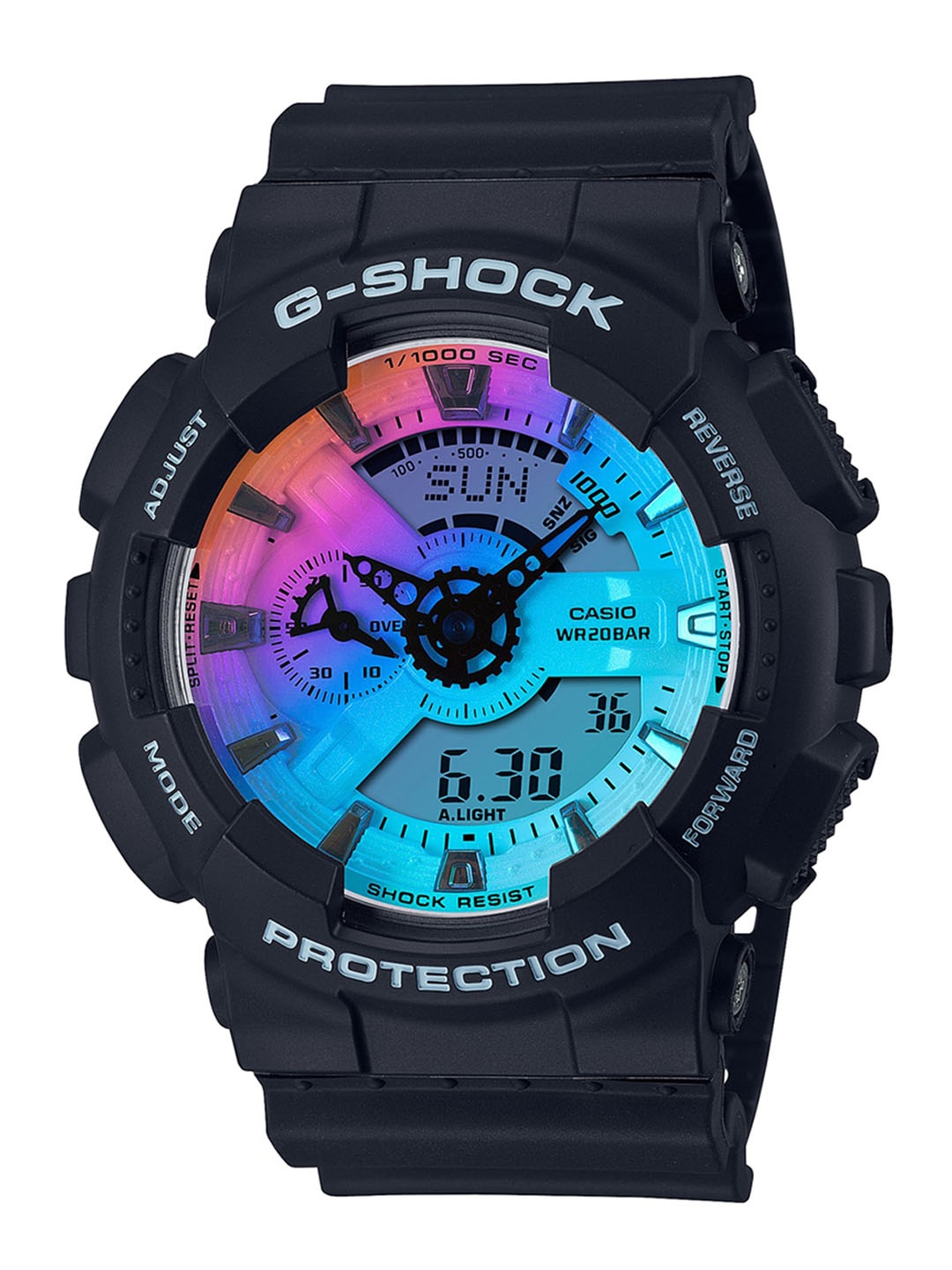 CASIO Men Multicoloured Printed Dial & Black Textured Straps Analogue and Digital Watch
CASIO Men Multicoloured Printed Dial & Black Textured Straps Analogue and Digital Watch