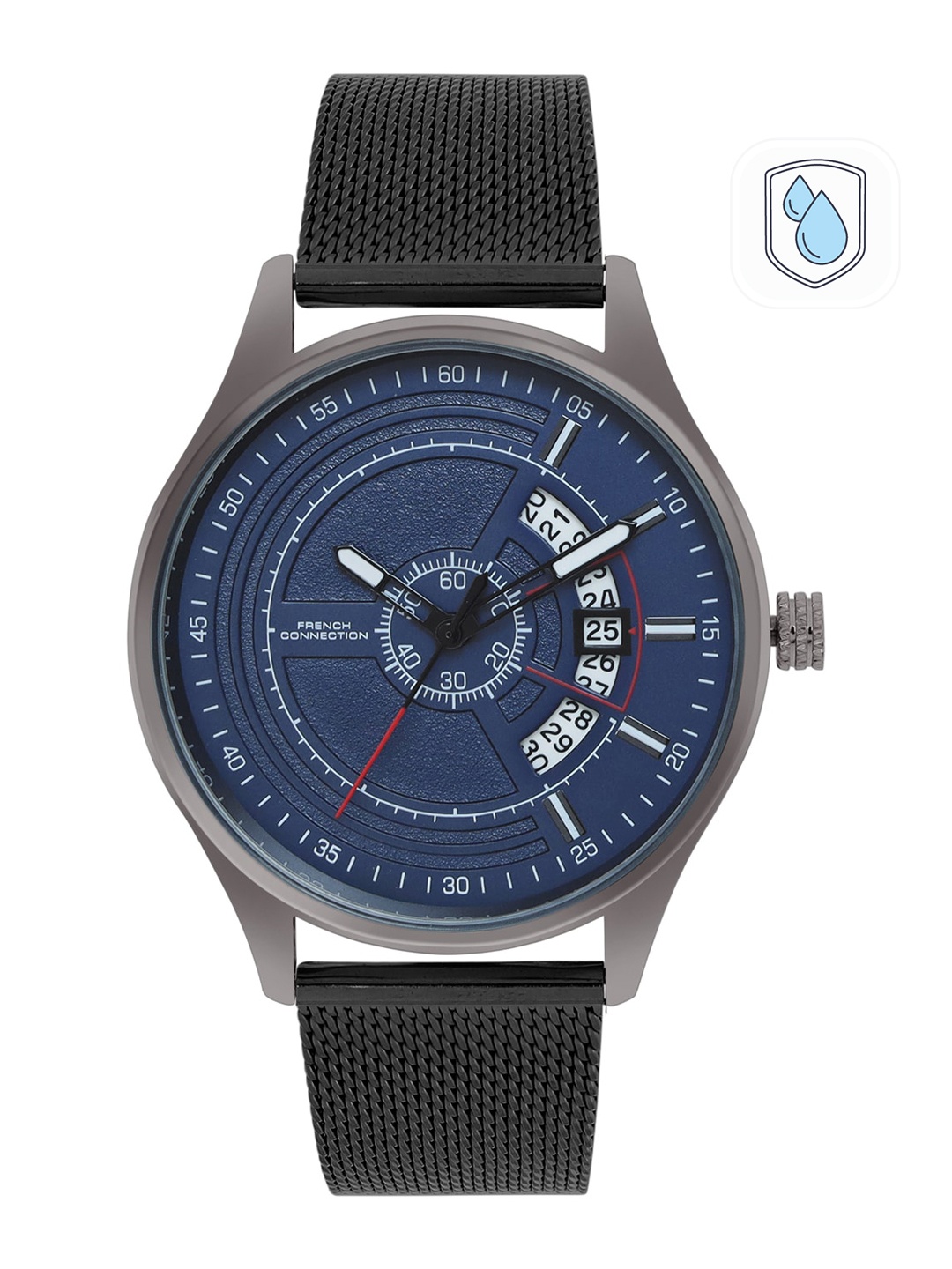 French Connection Men Blue Dial & Grey metal Straps Analogue Chronograph Watch
French Connection Men Blue Dial & Grey metal Straps Analogue Chronograph Watch