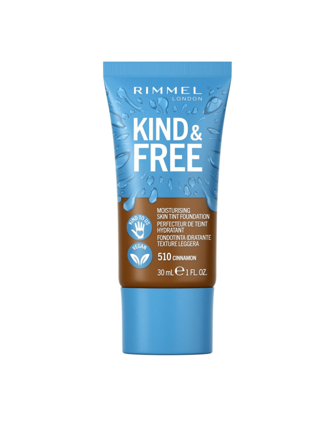 Rimmel London Vegan Kind & Free Moisturising Skin Tint Foundation 30 ml - Cinnamon 510, Beige
Rimmel London Vegan Kind & Free Moisturising Skin Tint Foundation 30 ml - Cinnamon 510, Beige