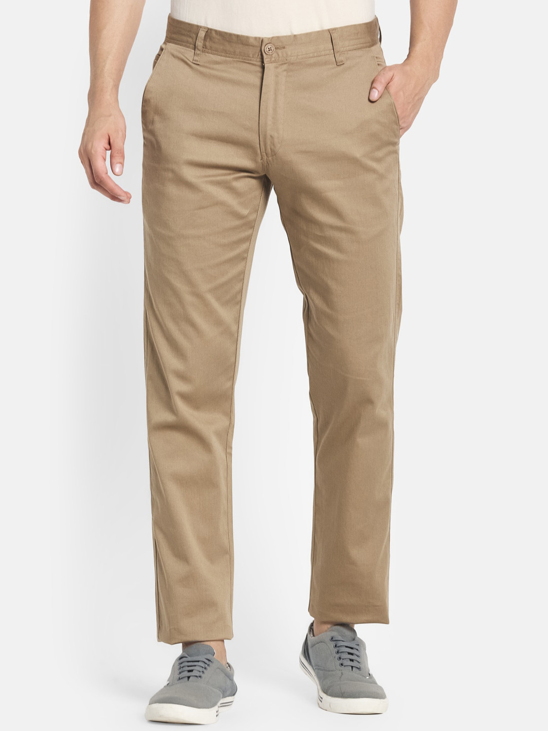 Monte Carlo Men Smart Slim Fit Trousers, Khaki
Monte Carlo Men Smart Slim Fit Trousers, Khaki