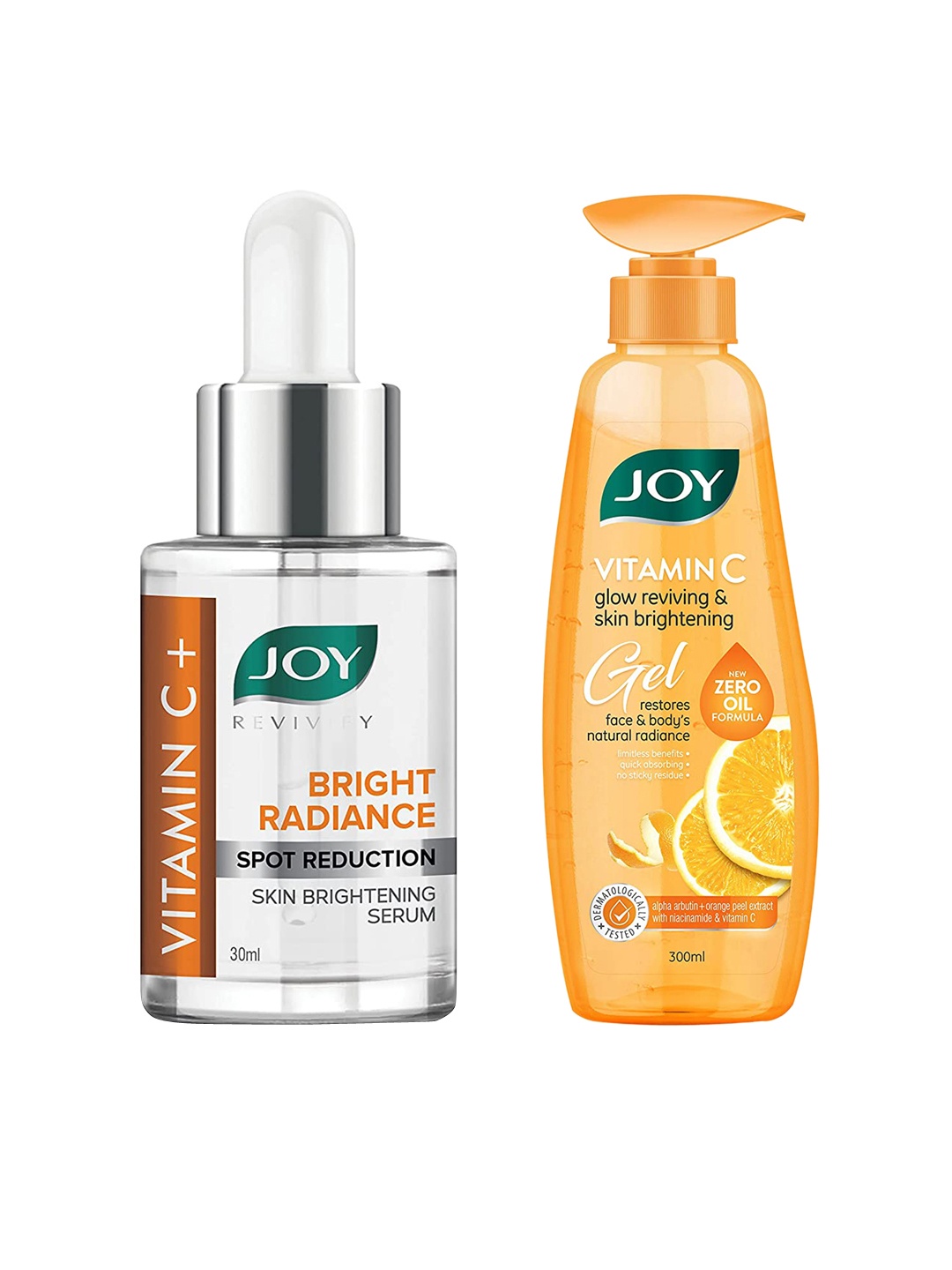 JOY Set of Vitamin C Gel-300 ml & Revivify Brightening Vitamin C+ Face Serum-30 ml, White
JOY Set of Vitamin C Gel-300 ml & Revivify Brightening Vitamin C+ Face Serum-30 ml, White
