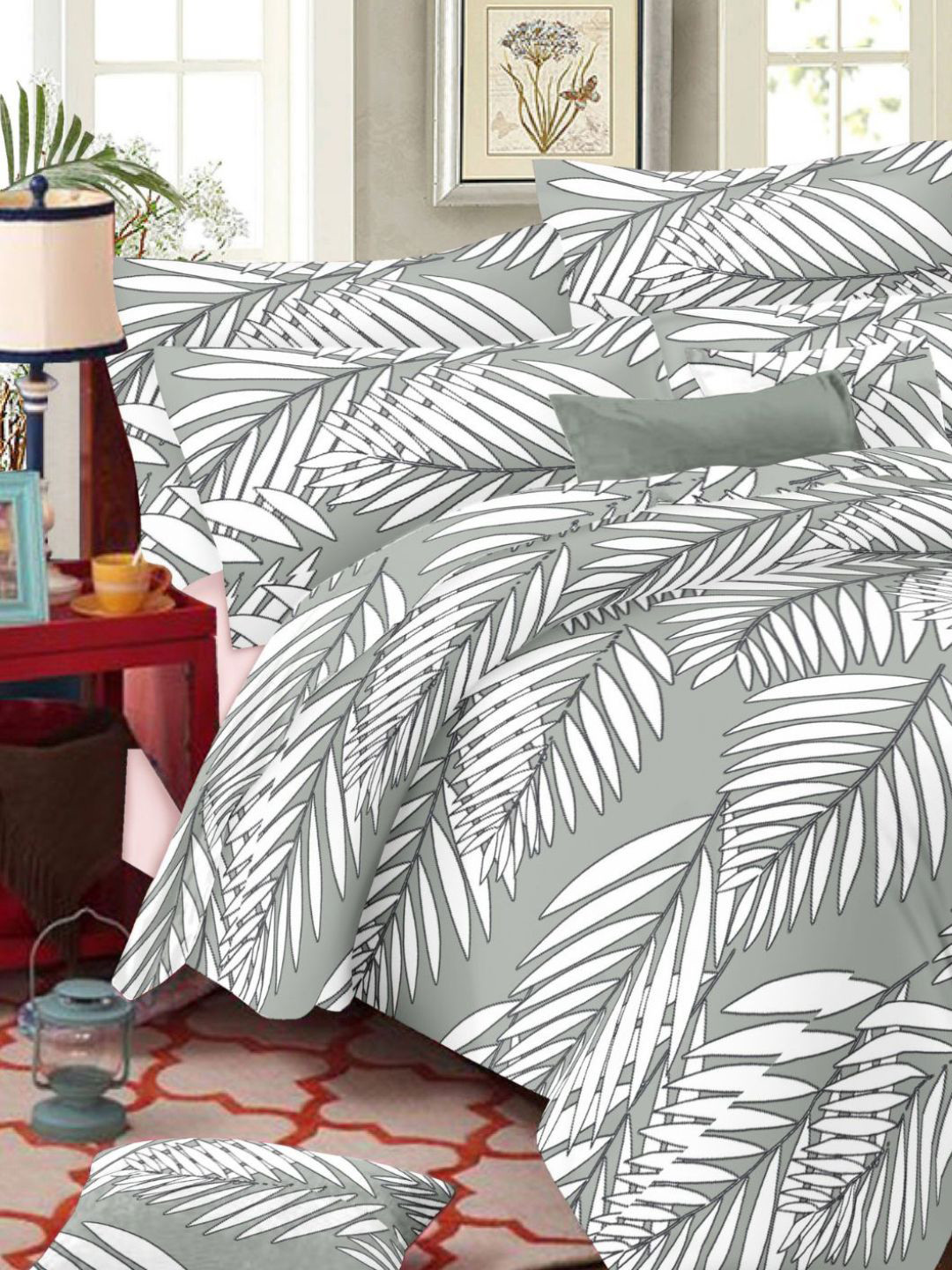 Sleeping Owls- because your sleep matters Floral 186 TC King Bedsheet with 2 Pillow Covers, Grey
Sleeping Owls- because your sleep matters Floral 186 TC King Bedsheet with 2 Pillow Covers, Grey