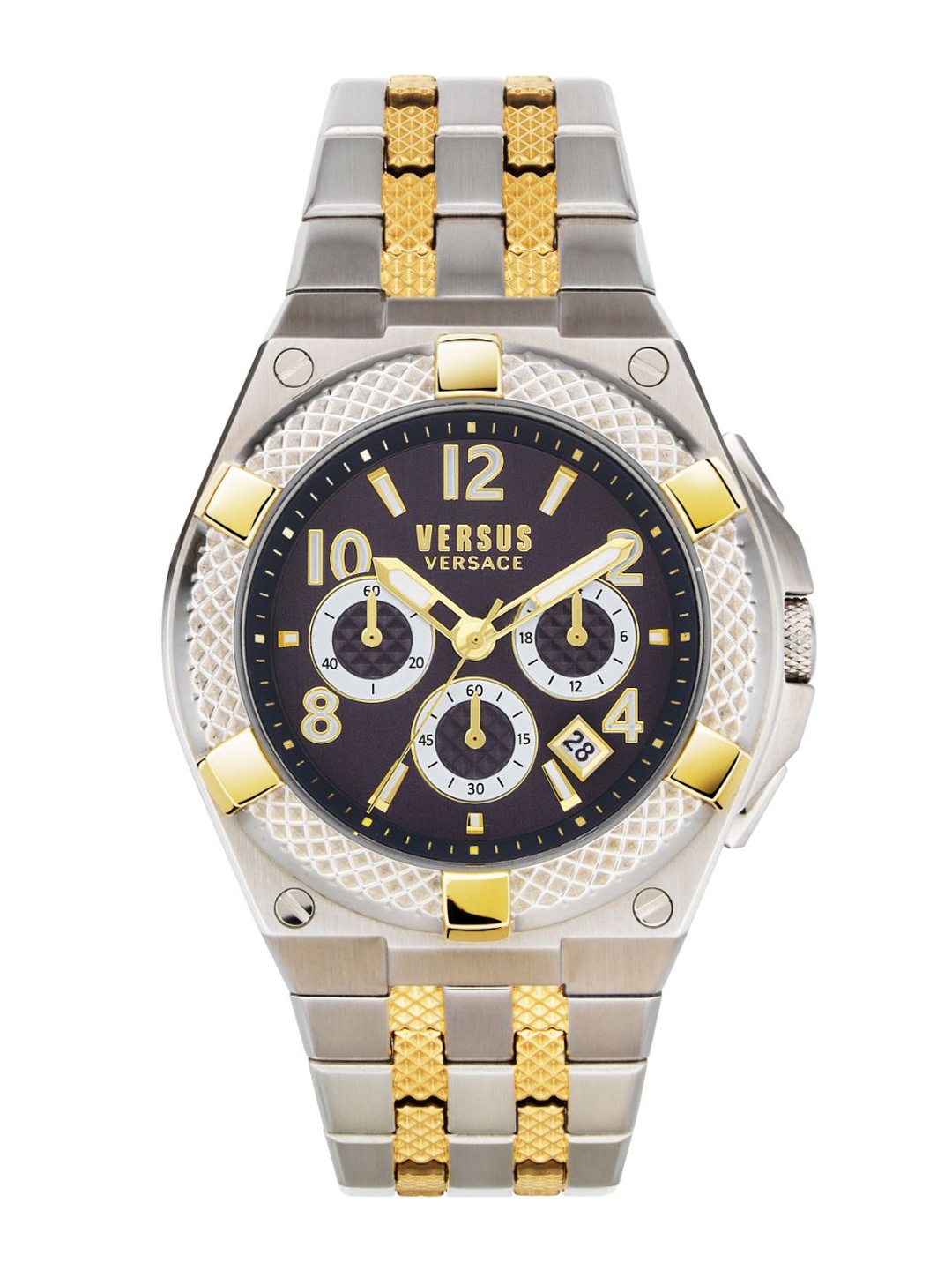 Versus Men Blue Brass Dial & Gold Toned Stainless Steel Bracelet Style Straps Analogue Watch VSPEW0619
Versus Men Blue Brass Dial & Gold Toned Stainless Steel Bracelet Style Straps Analogue Watch VSPEW0619