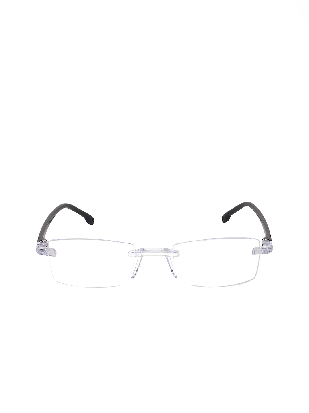 GARTH Clear Lens & Black Rectangle Sunglasses with UV Protected Lens BLU BLK RIMLES_GRT, Transparent
GARTH Clear Lens & Black Rectangle Sunglasses with UV Protected Lens BLU BLK RIMLES_GRT, Transparent