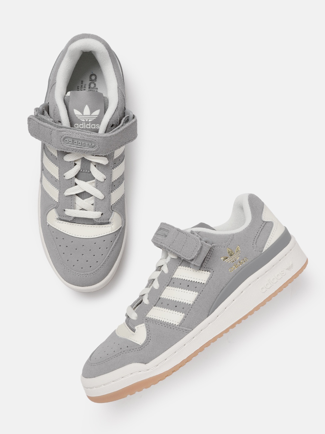 ADIDAS Originals Men Colourblocked Forum Low Sneakers, Grey