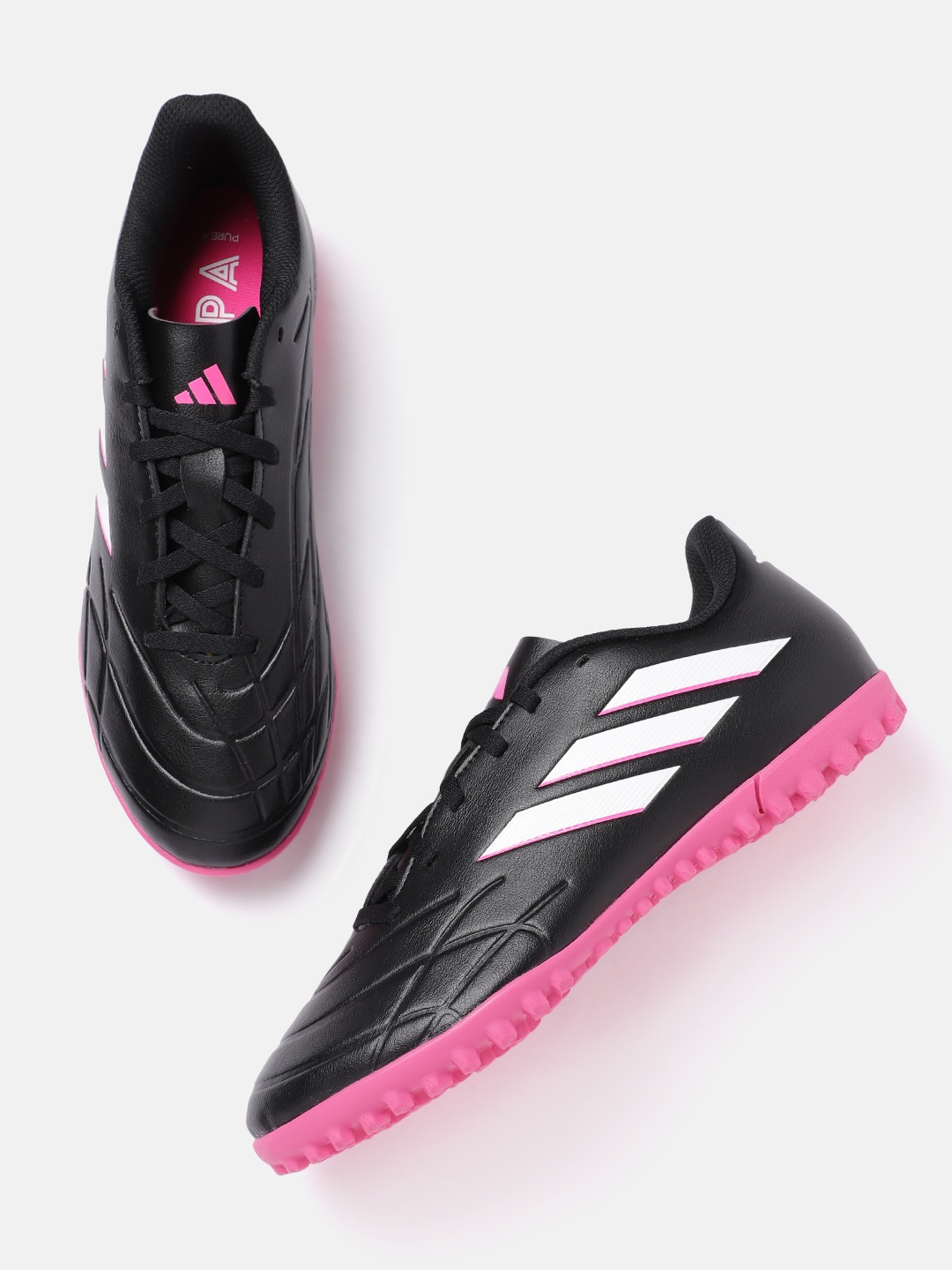 ADIDAS Unisex Copa Pure.4 TF Football Shoes, Black