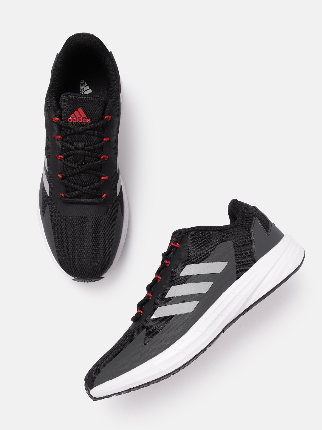 ADIDAS Men Woven Design Adi-Dash Running Shoes, Black