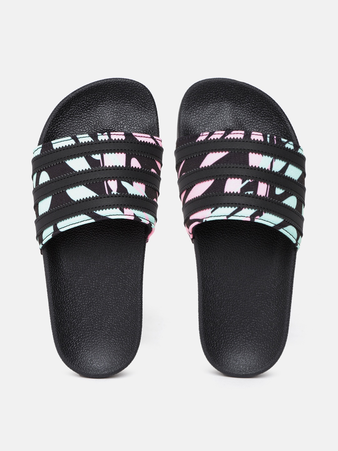 ADIDAS Originals Women Printed Adilette Sliders, Black
