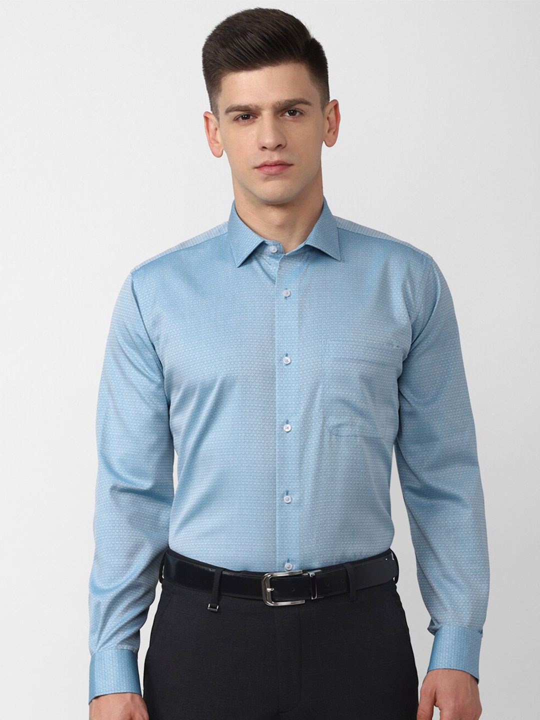 Van Heusen Men Blue Formal Shirt