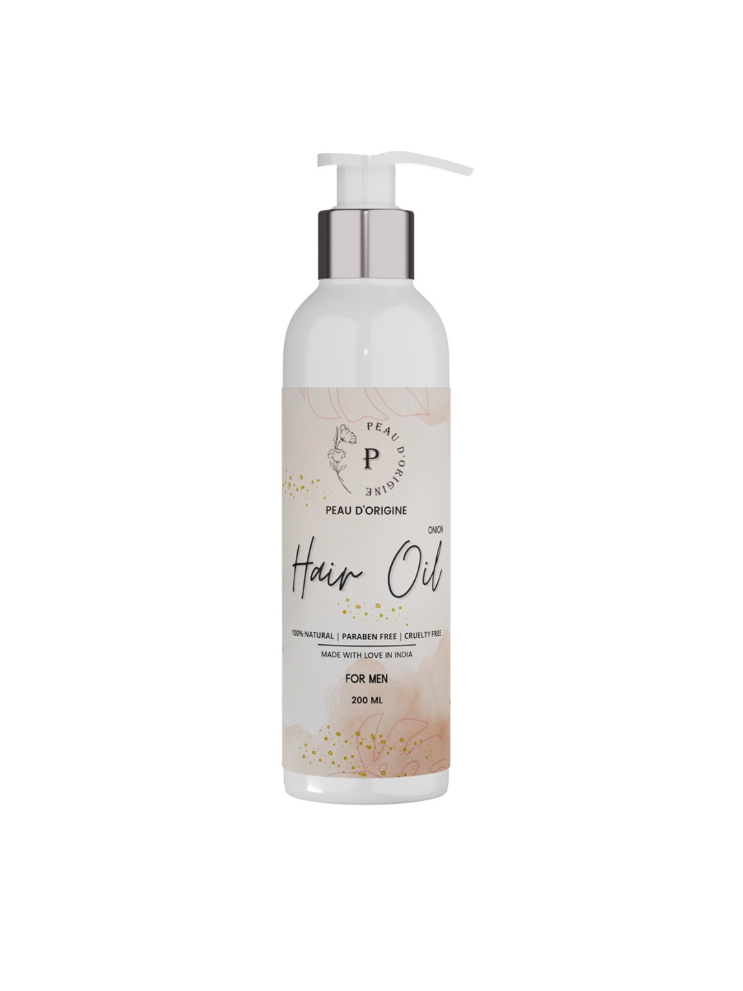 Peau D'origine Men Onion Hair Oil For Hair Growth 200 ml, White