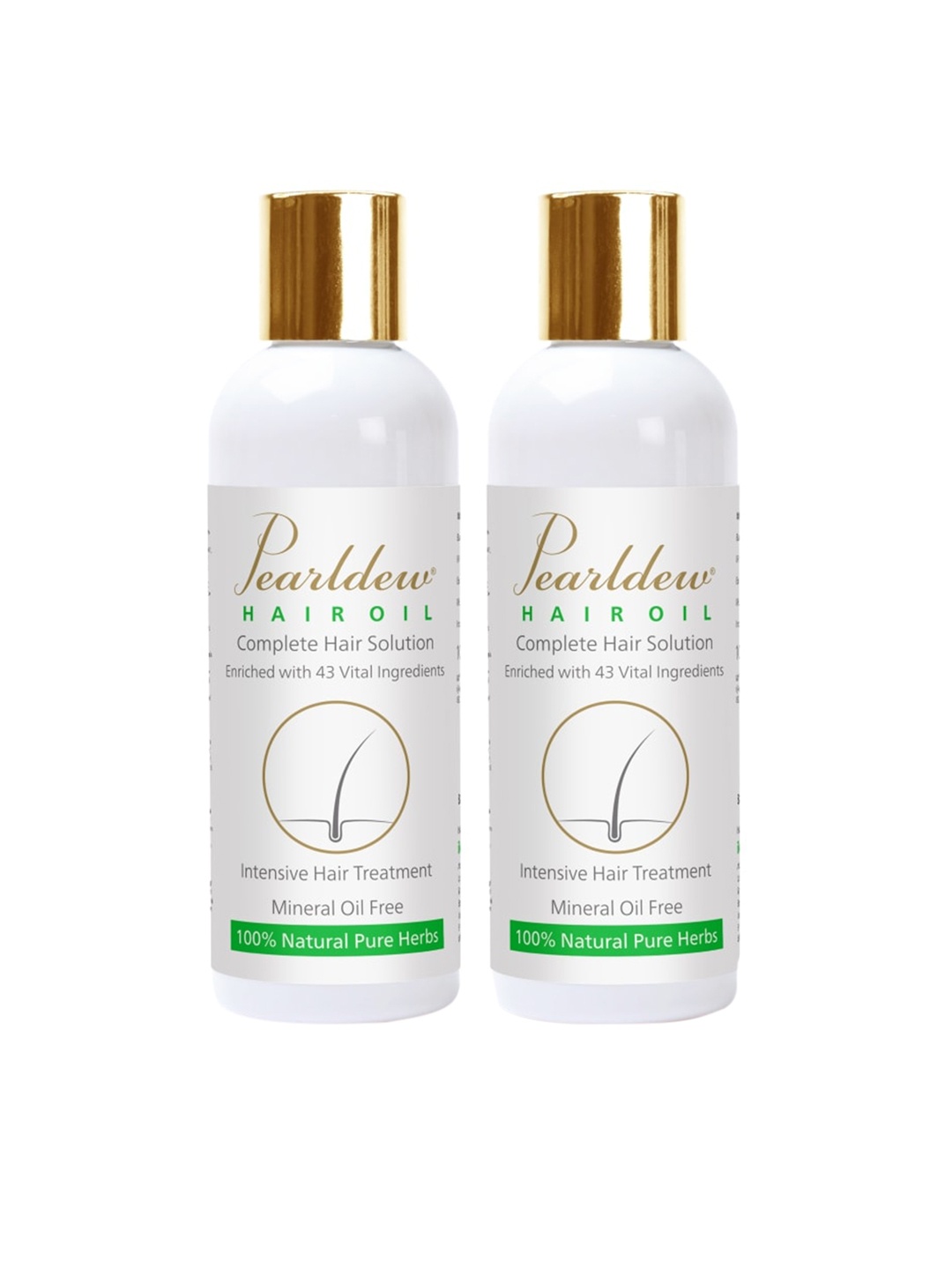 Pearldew Complete Hair Solution Enriched with 43 Vital Ingredients Pack Of 2 Oil 200ml, White
Pearldew Complete Hair Solution Enriched with 43 Vital Ingredients Pack Of 2 Oil 200ml, White