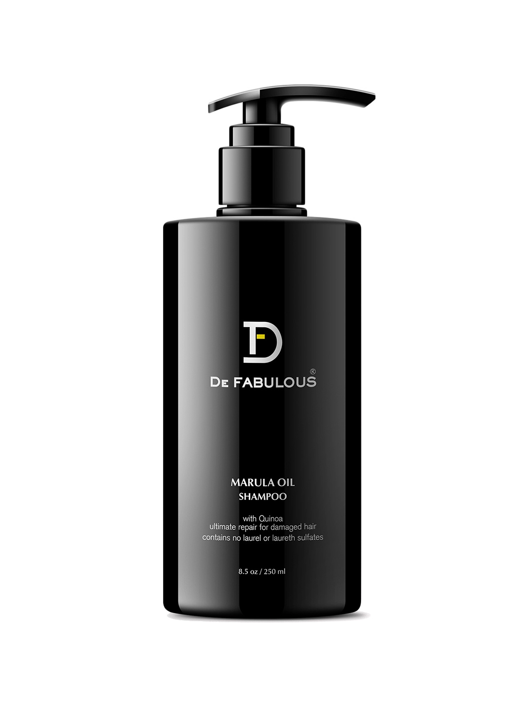 De Fabulous Marula Oil Sulphate Free Shampoo with Quinoa for Damaged Hair - 250 ml, Black
De Fabulous Marula Oil Sulphate Free Shampoo with Quinoa for Damaged Hair - 250 ml, Black