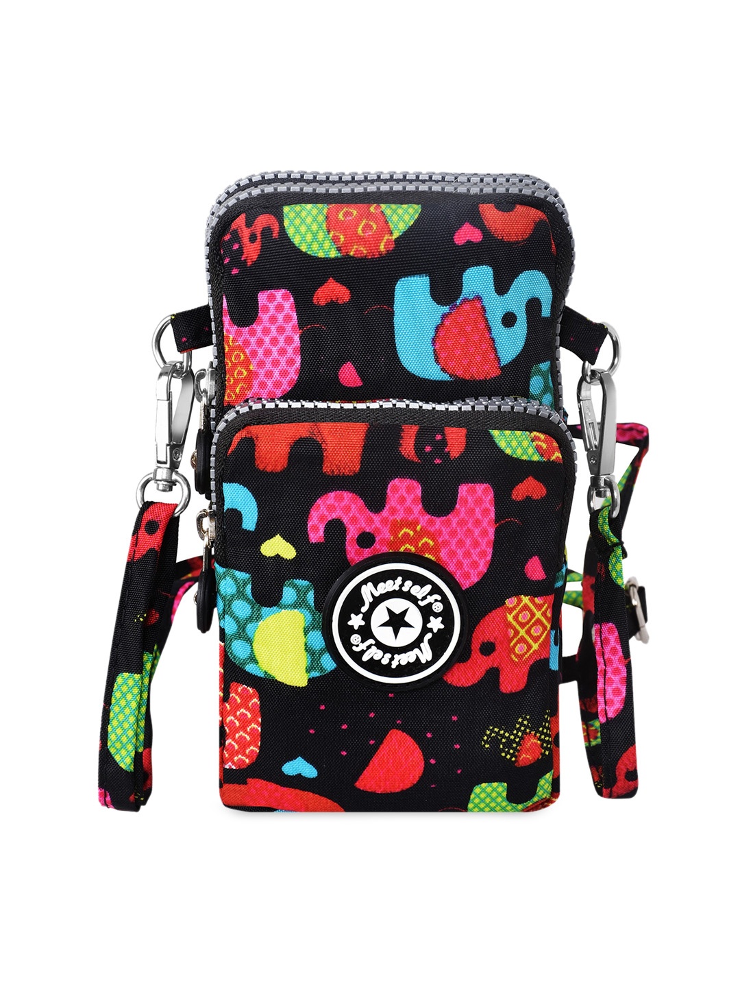 Diva Dale Women And Girls Multicoloured Printed Phone Holder Multi-Pockets Sling Bag
Diva Dale Women And Girls Multicoloured Printed Phone Holder Multi-Pockets Sling Bag